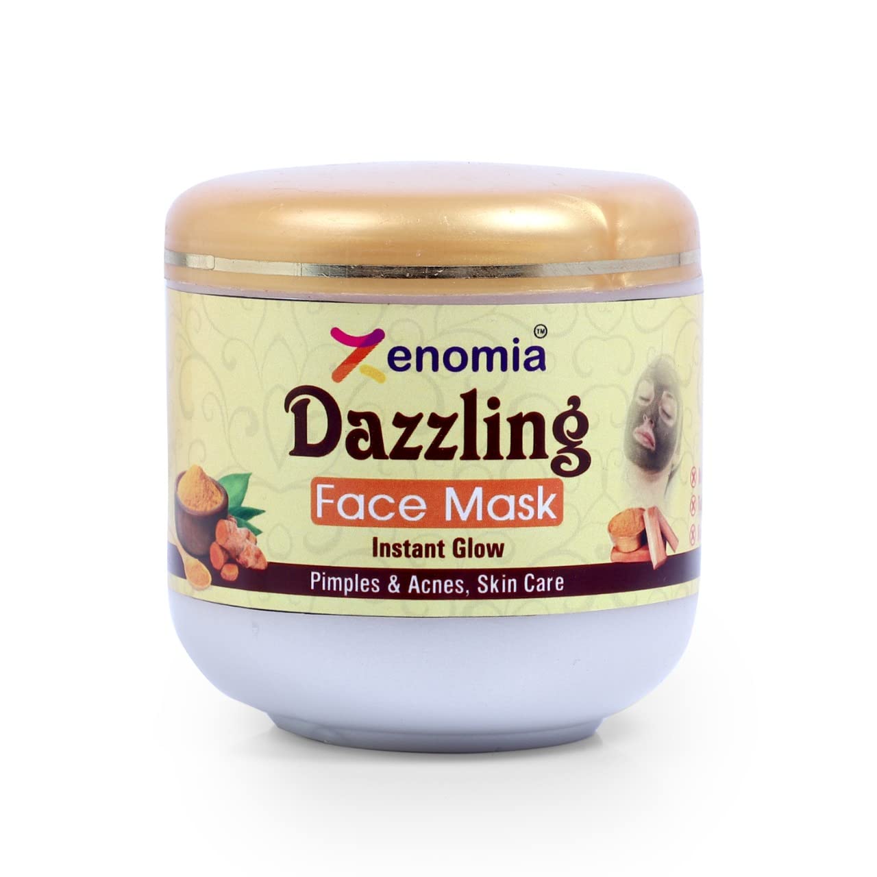 Zenomia Dazzling Face Mask  100G | ChemicalFree Skin Care For Women | Removes Blackheads, Acne & Pimples | Whitening & Brighte