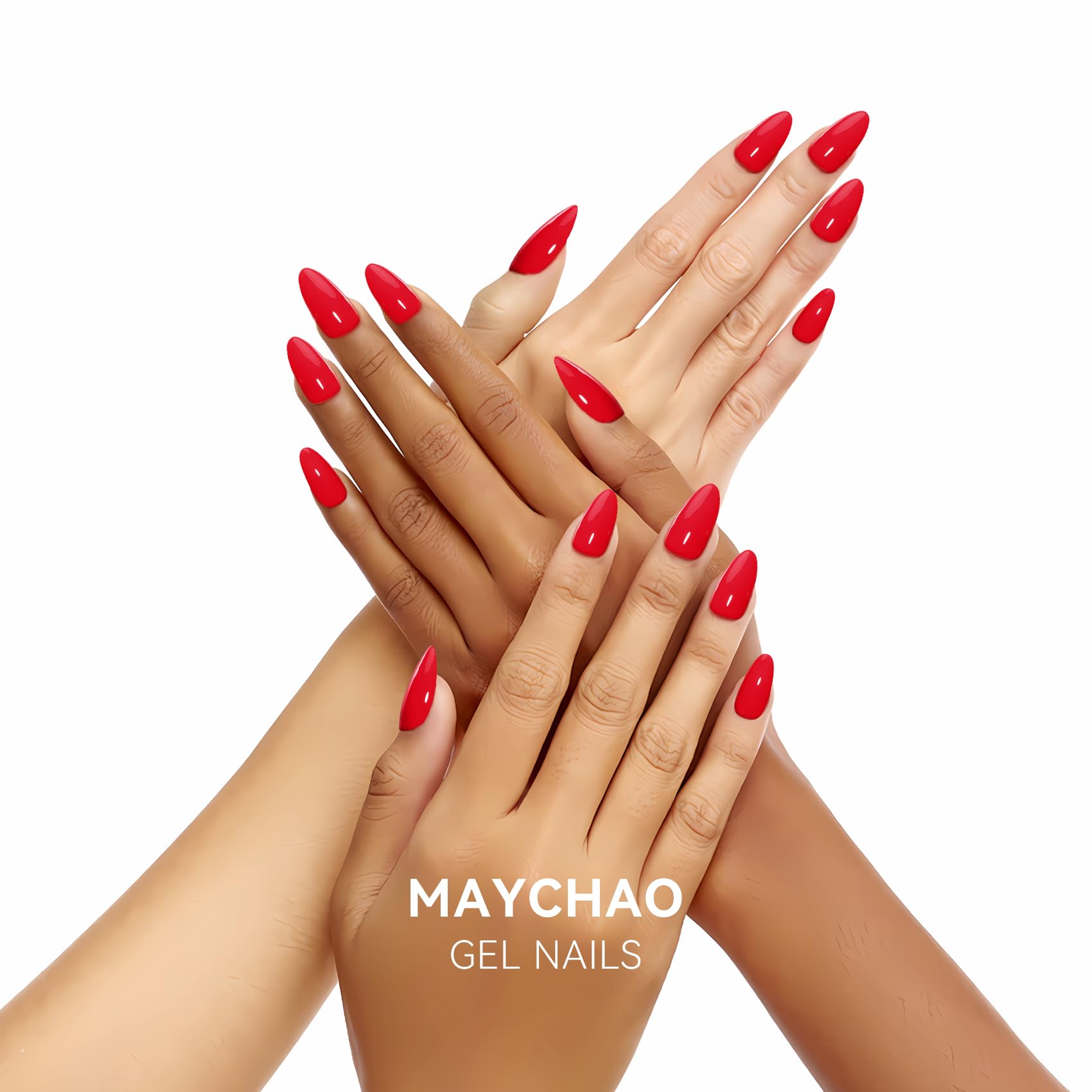 Maychao 15Ml Neon Red Gel Nail Polish 1Pc Bright Red Gel Polish Soak Off Uv Led Nail Polish Nail Art Starter Manicure Salon Diy