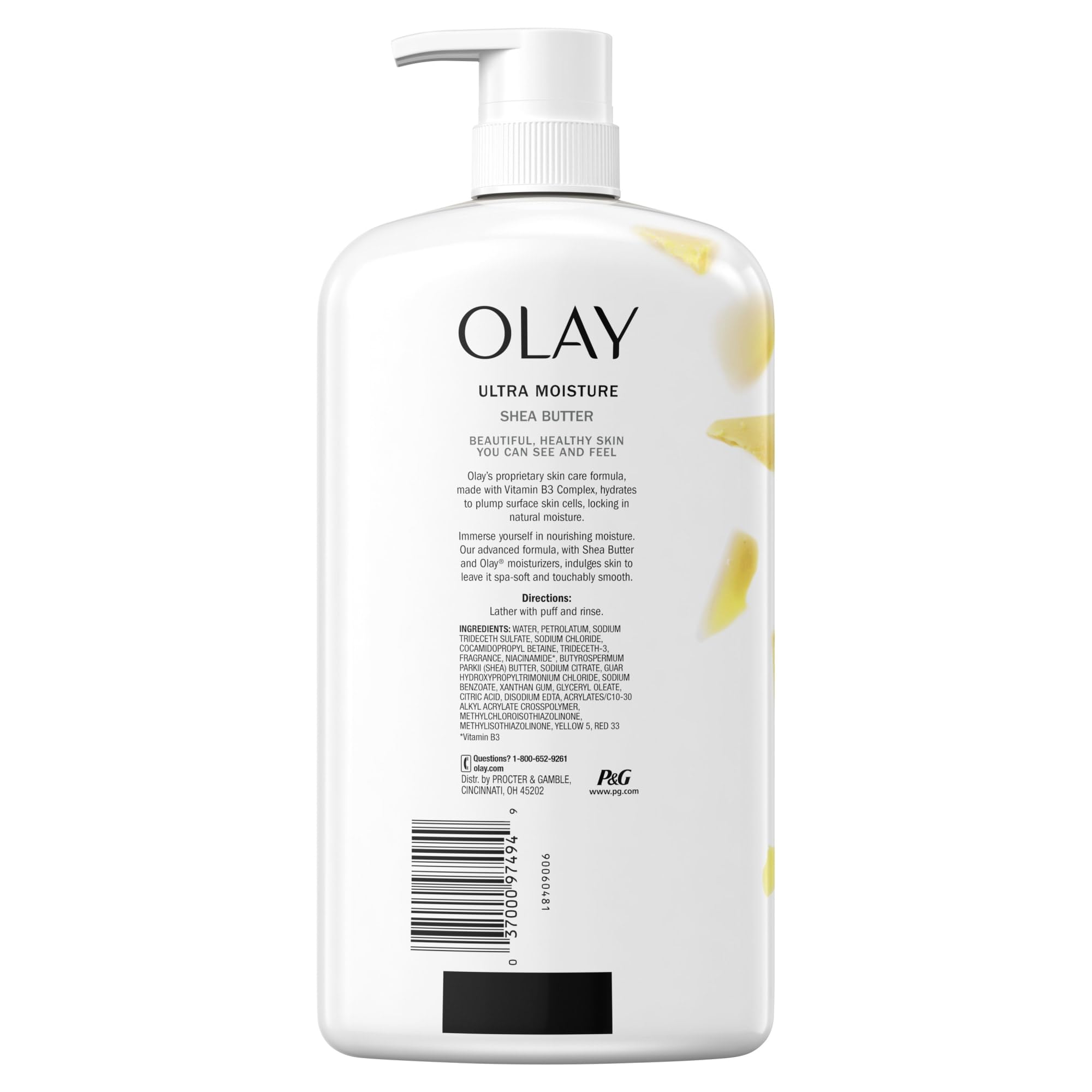 Olay Ultra Moisture Body Wash for Women, Shea Butter Scent, 33 fl oz