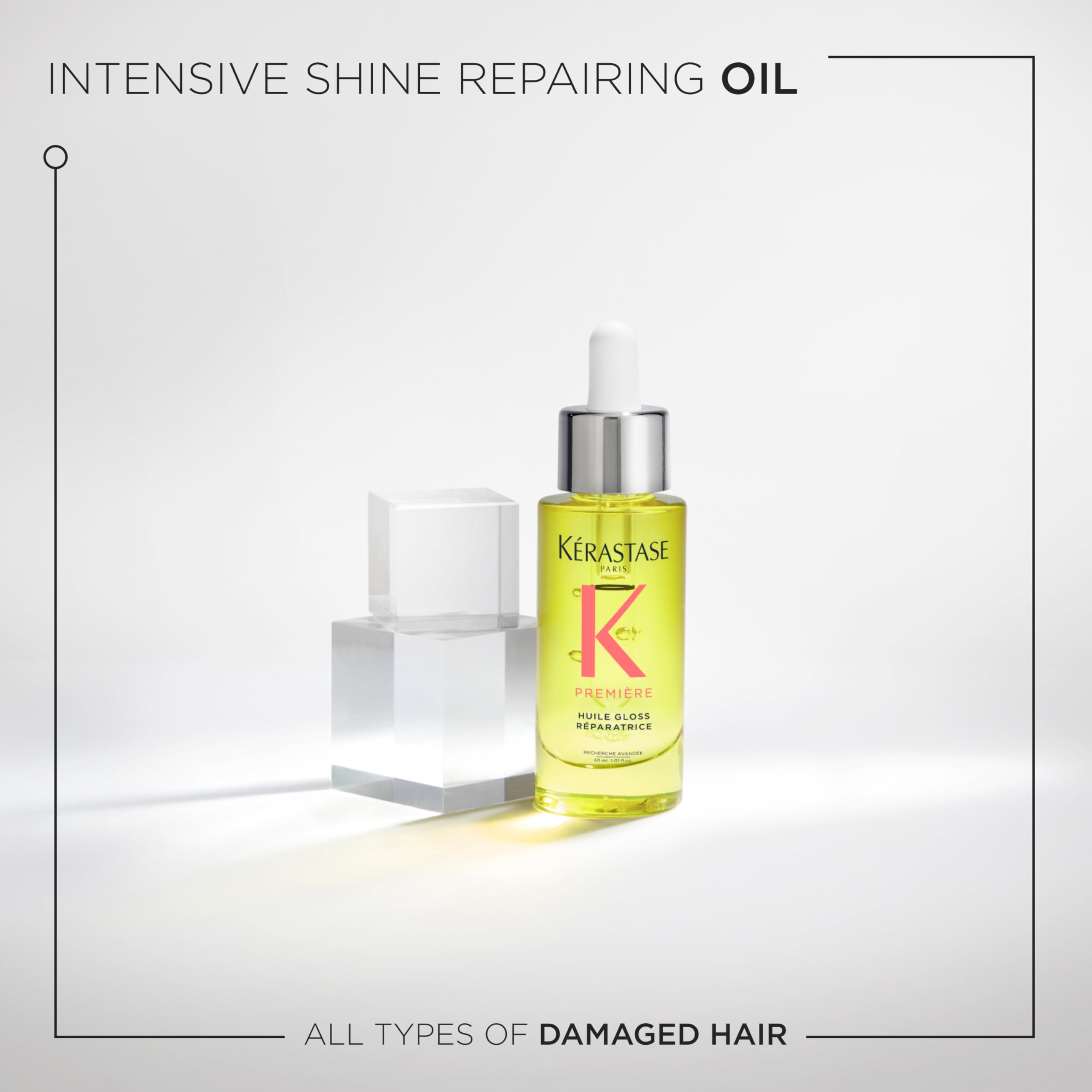 Kerastase Premiere Hair Repairing Gloss Oil | Intense Bond Repair & Strengthening | For Breakage & All Damaged Hair Types | Anti