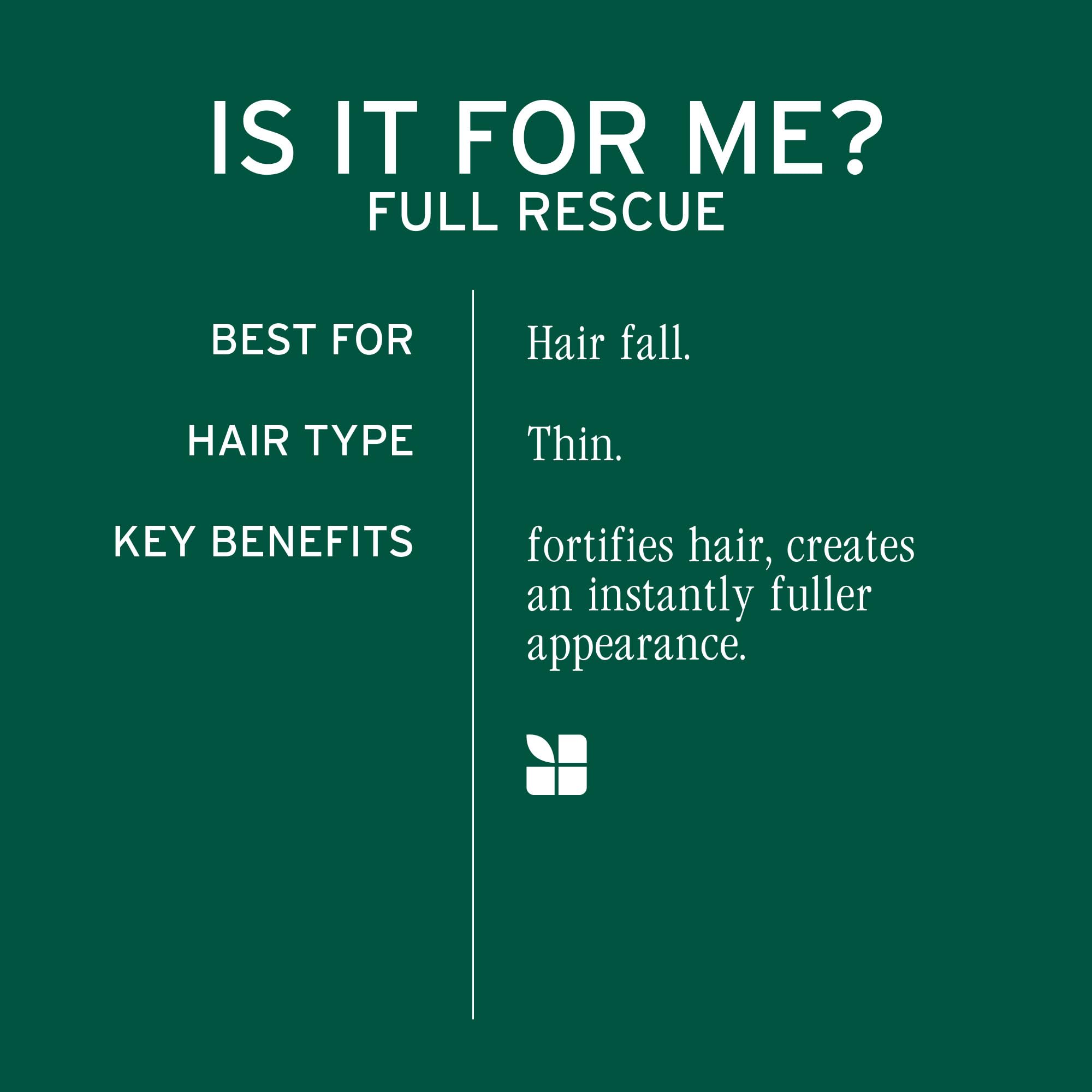 BIOLAGE Full Rescue Shampoo for Thin Hair - Fortifies, Instantly Fuller-Looking, Rosemary Oil & Niacinamide, Vegan & Cruelty-Fre