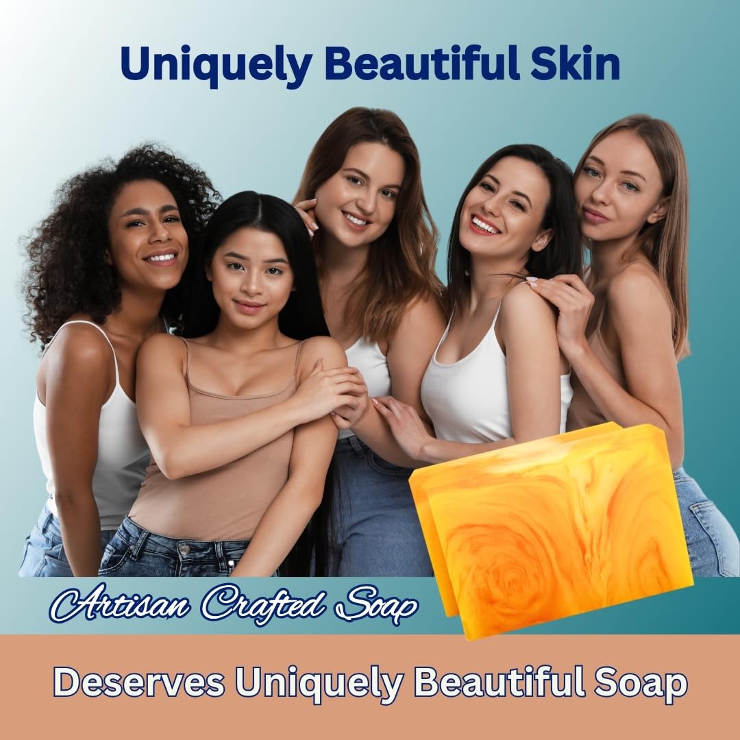 CLERZENA Honey Turmeric Kojic Acid Soap Bars for Dark Spots | Vitamin C & E, Retinol, Collagen Spot Treatment for Face Soap Bars