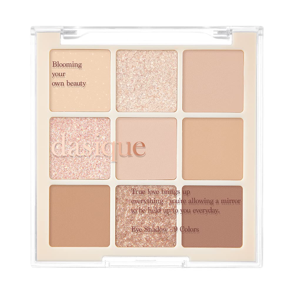 dasique Shadow Palette #07 Milk Latte 8g I 9 Blendable Shades in Smooth Matte and Shimmer Finishes with Gorgeous Pearls | Eye Ma