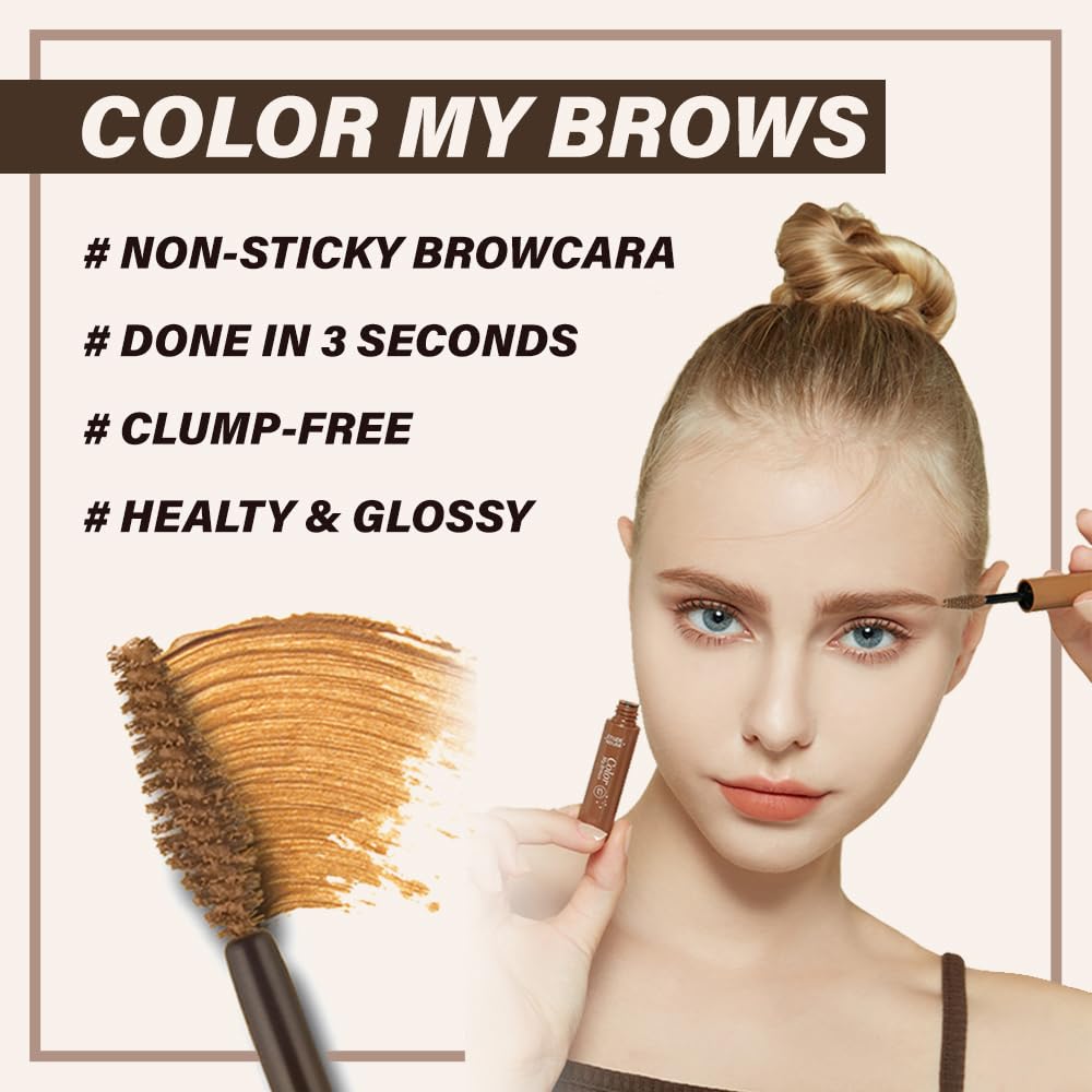 Etude House Color My Brows Max 9G #4 Natural Brown | Brow Mascara With Coloring, Nutrition And Moisturizing Effect To Create A N