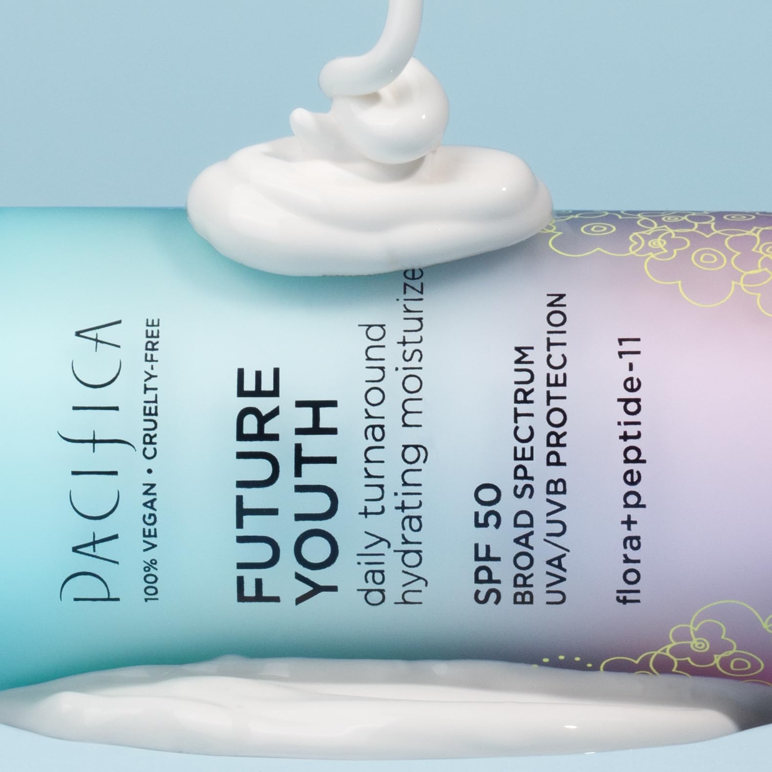 Pacifica Beauty Future Youth Daily Turnaround Hydrating Moisturizer, Spf 50 Broad Spectrum, Uva/Uvb Sun Protection, Sunscreen, F