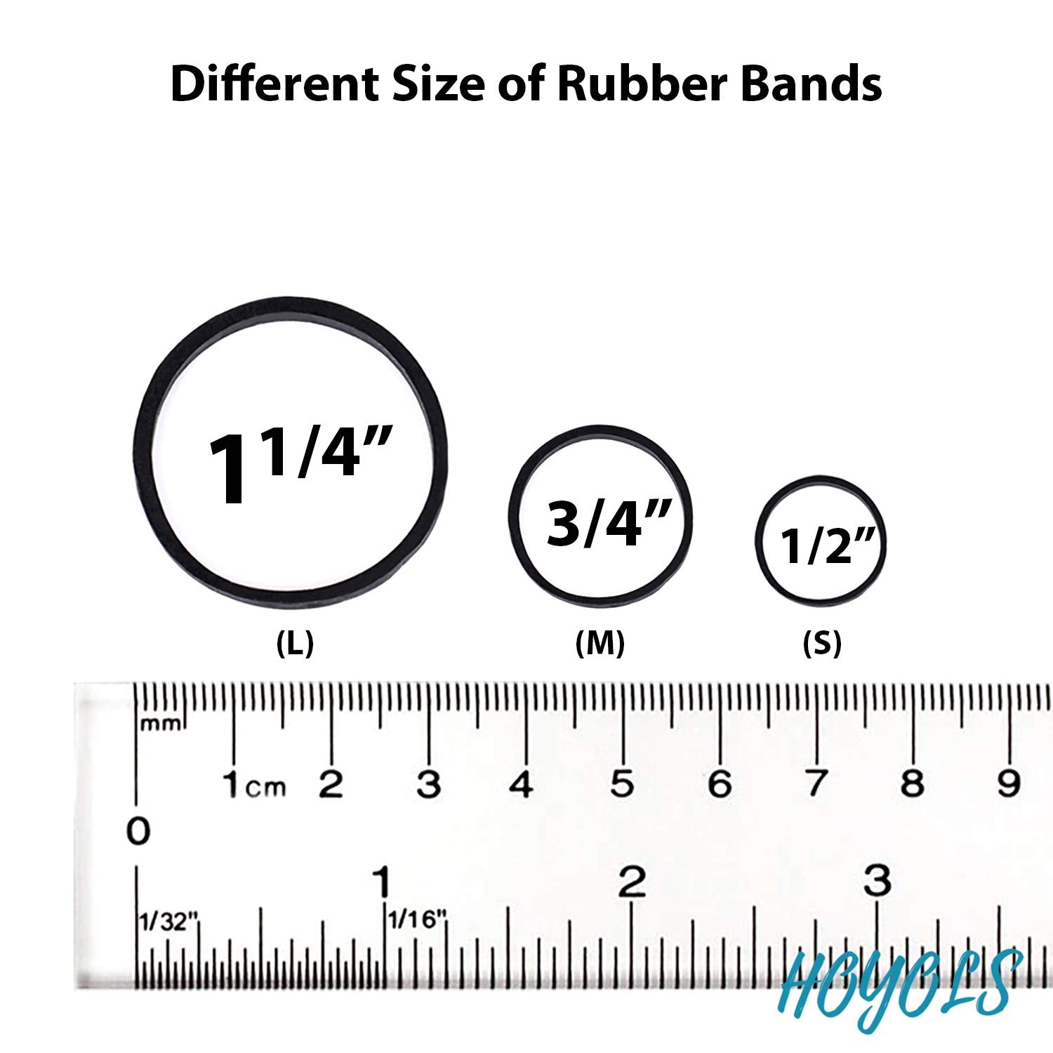 12A Small Black Rubber Bands for Hair Ties Elastics Mini Toddler Braids Ponytail Holders for Baby girls Infants kids Thick Hair
