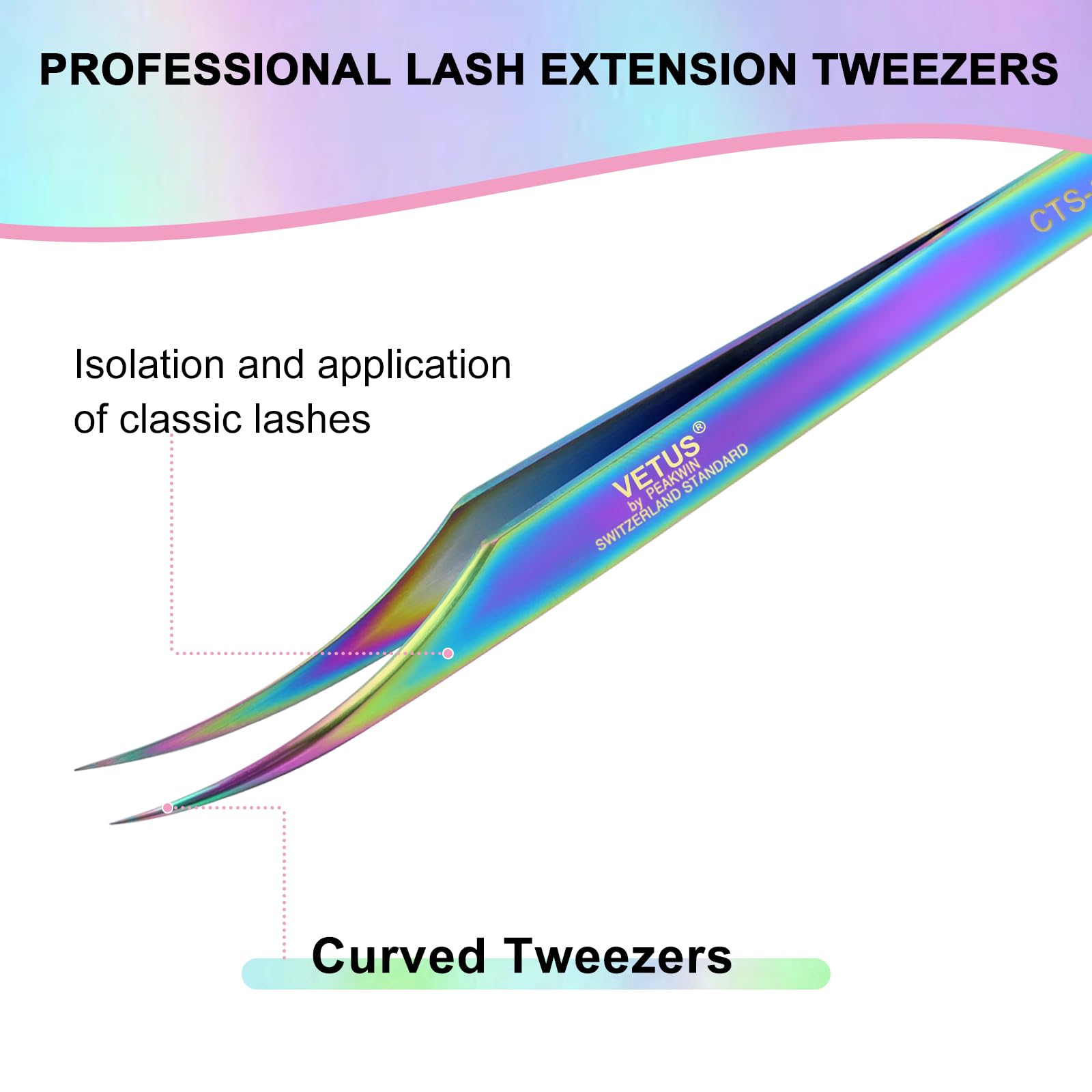 Eyelash Tweezers, Dolphin Lash Extension Tweezers, Fiber Tip Tweezers Lash Extensions, Stainless Steel Tweezers Eyelash Extensio