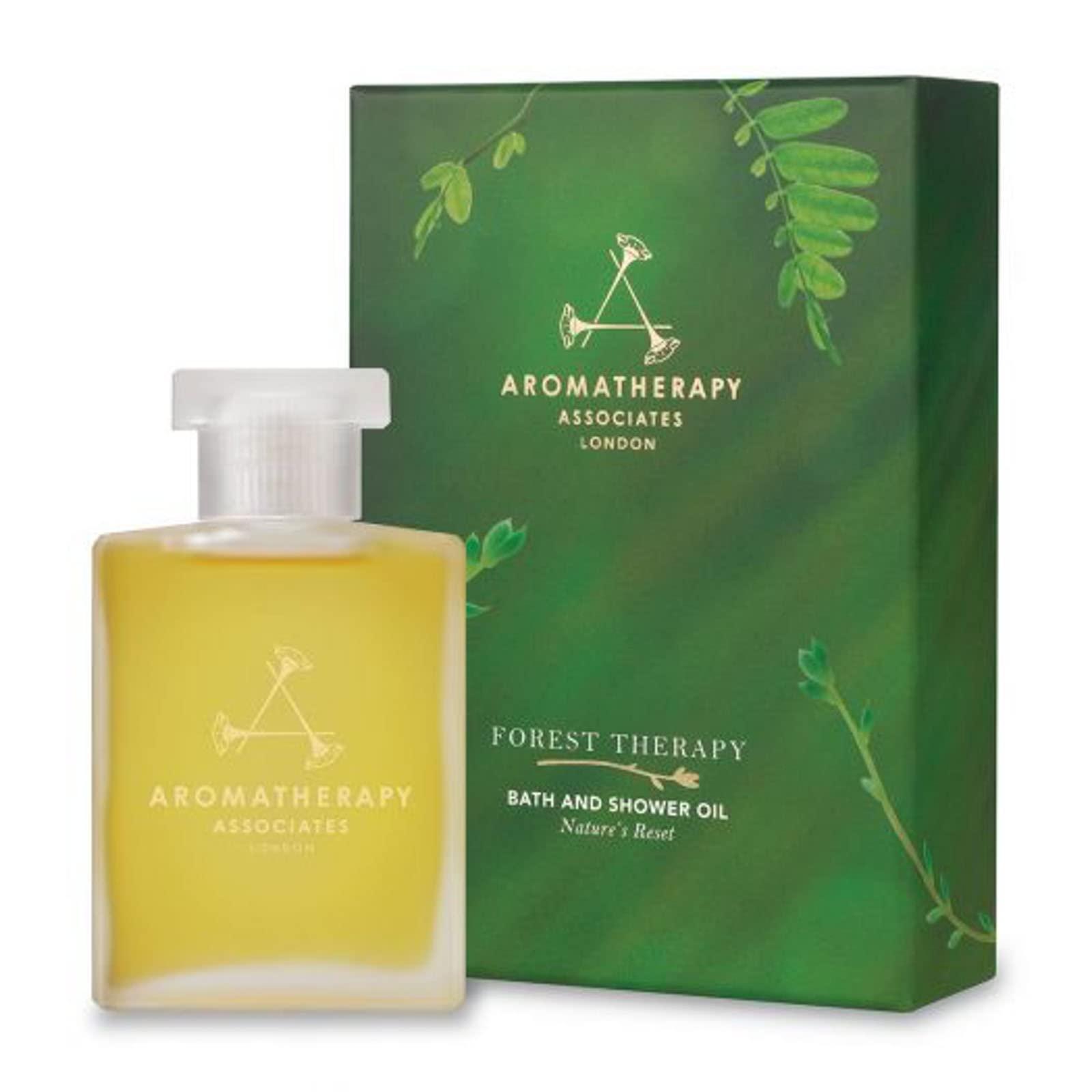 Aromatherapy Associates Forest Therapy Bath And Shower Oil, Natural Body Oil To Restore Mind, Body And Spirit, Hydrating Body Oi