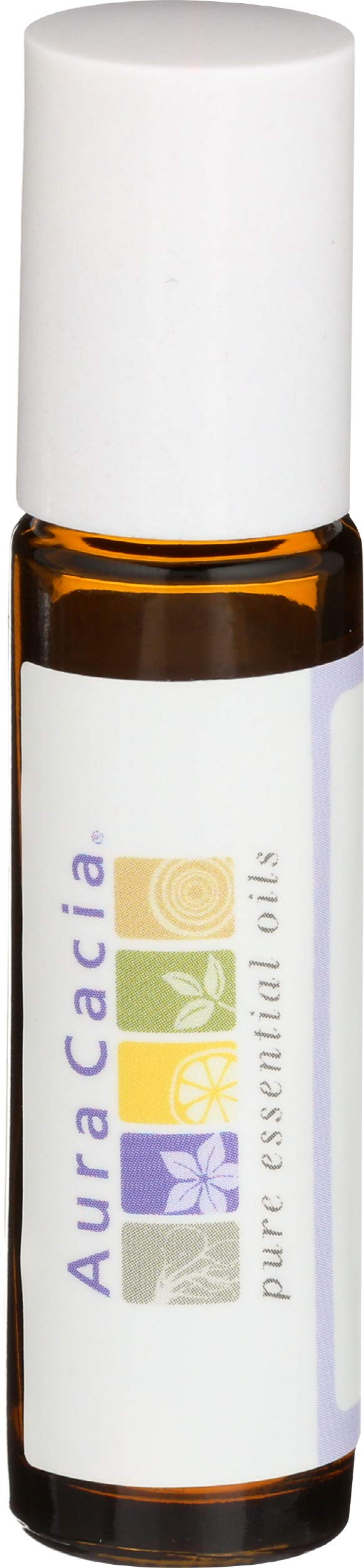 Aura Cacia Amber Roll-On Bottle with Writable Label | 0.31 fl. oz.