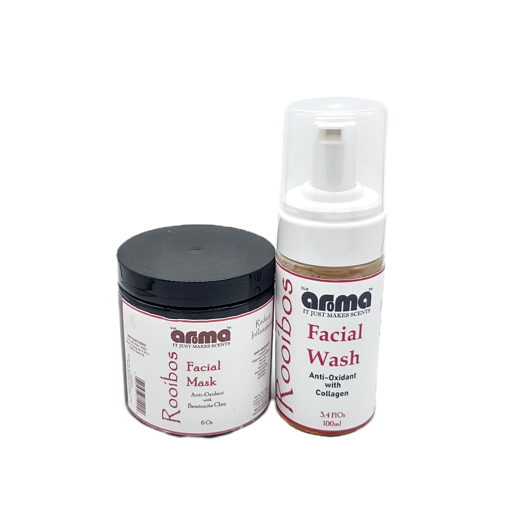 Our Aroma Rooibos Antioxidant Face Wash | 4 fl Oz | Hydrating Face Wash & Body Wash | Ideal for Sensitive, Dry Skin | Non-Irrita