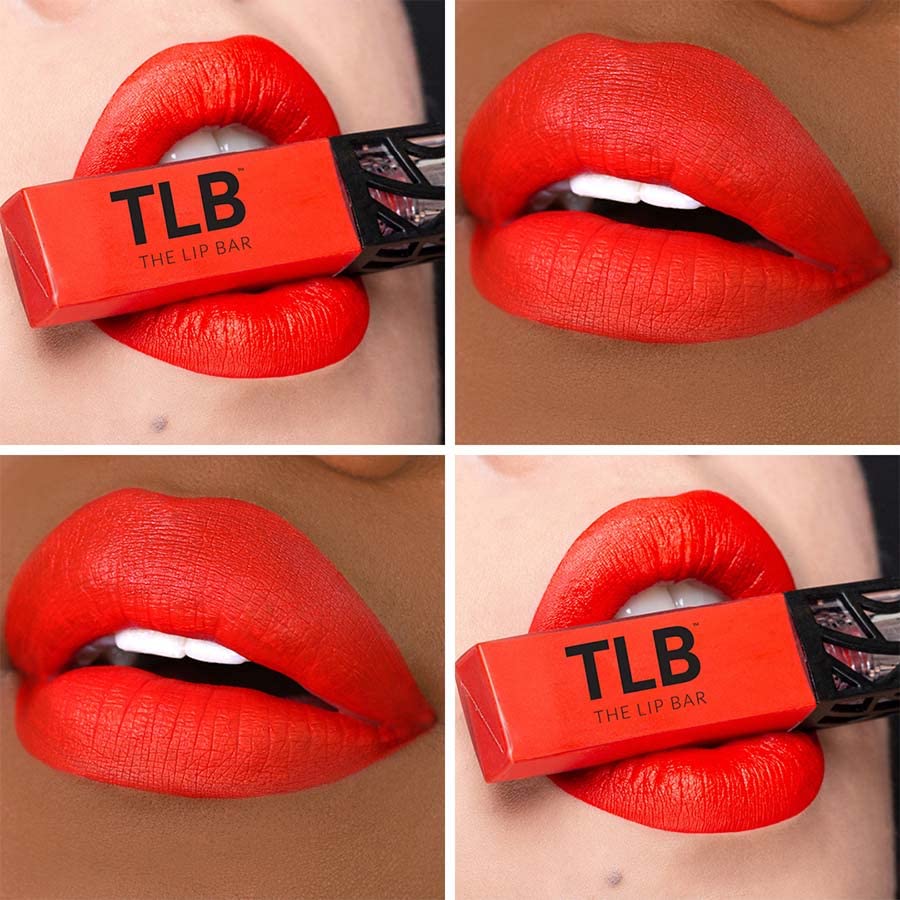 The Lip Bar Vegan Liquid Matte Lipstick, High Pigment Color & Long-Lasting With 8-12 Hours Of Wear, Boy Trouble - Red-Orange