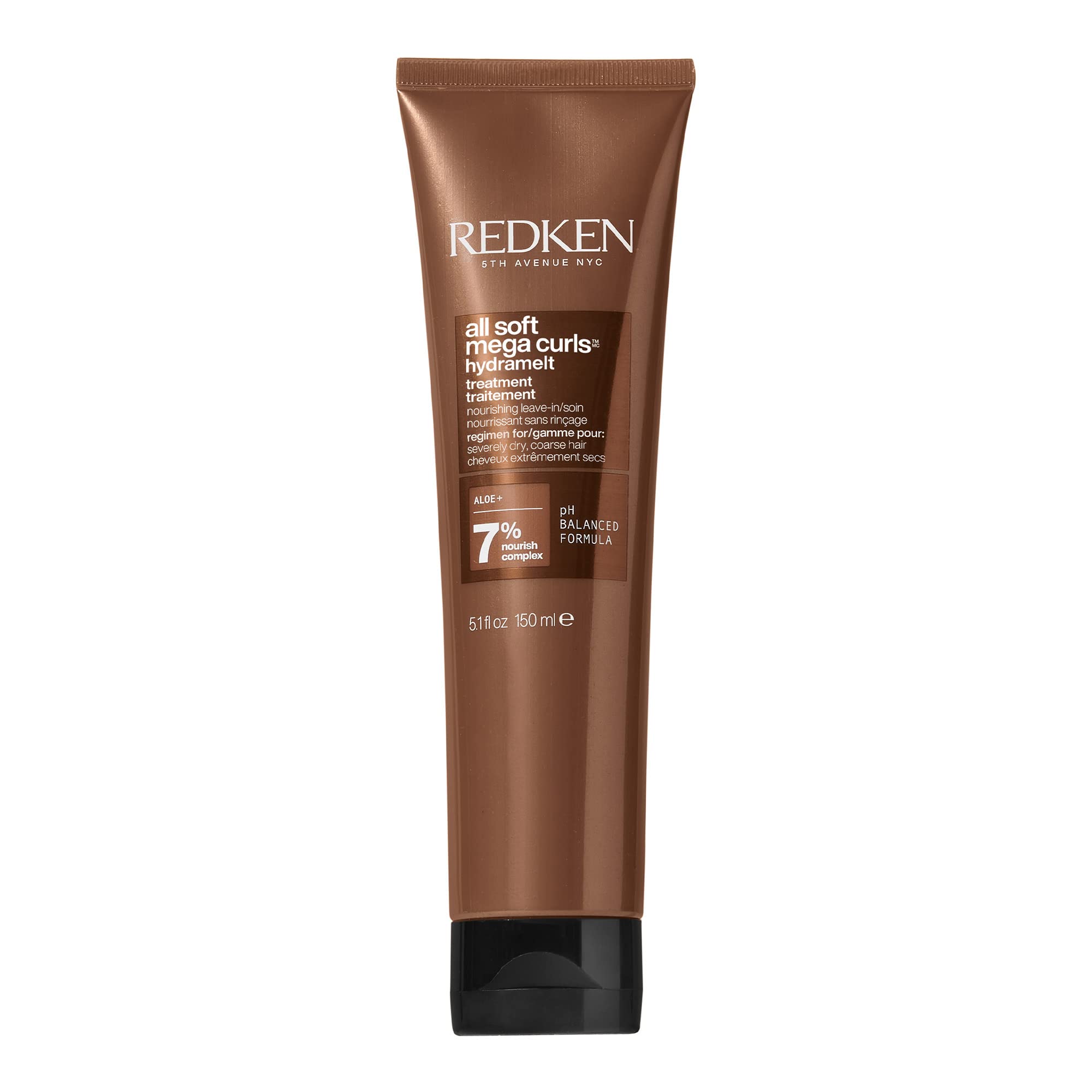 Redken All Soft Mega Curls Hydramelt Leave-In Treatment | For Extremely Dry Hair | For Curly & Coily Hair | Ultra Moisturizing H