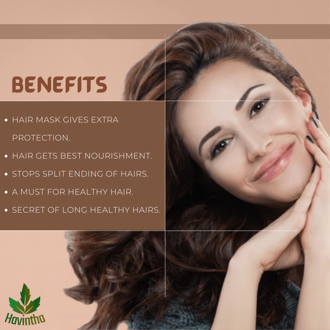 Havintha hair mask for hair fall growth split ends luster shining nourishment 227 grams