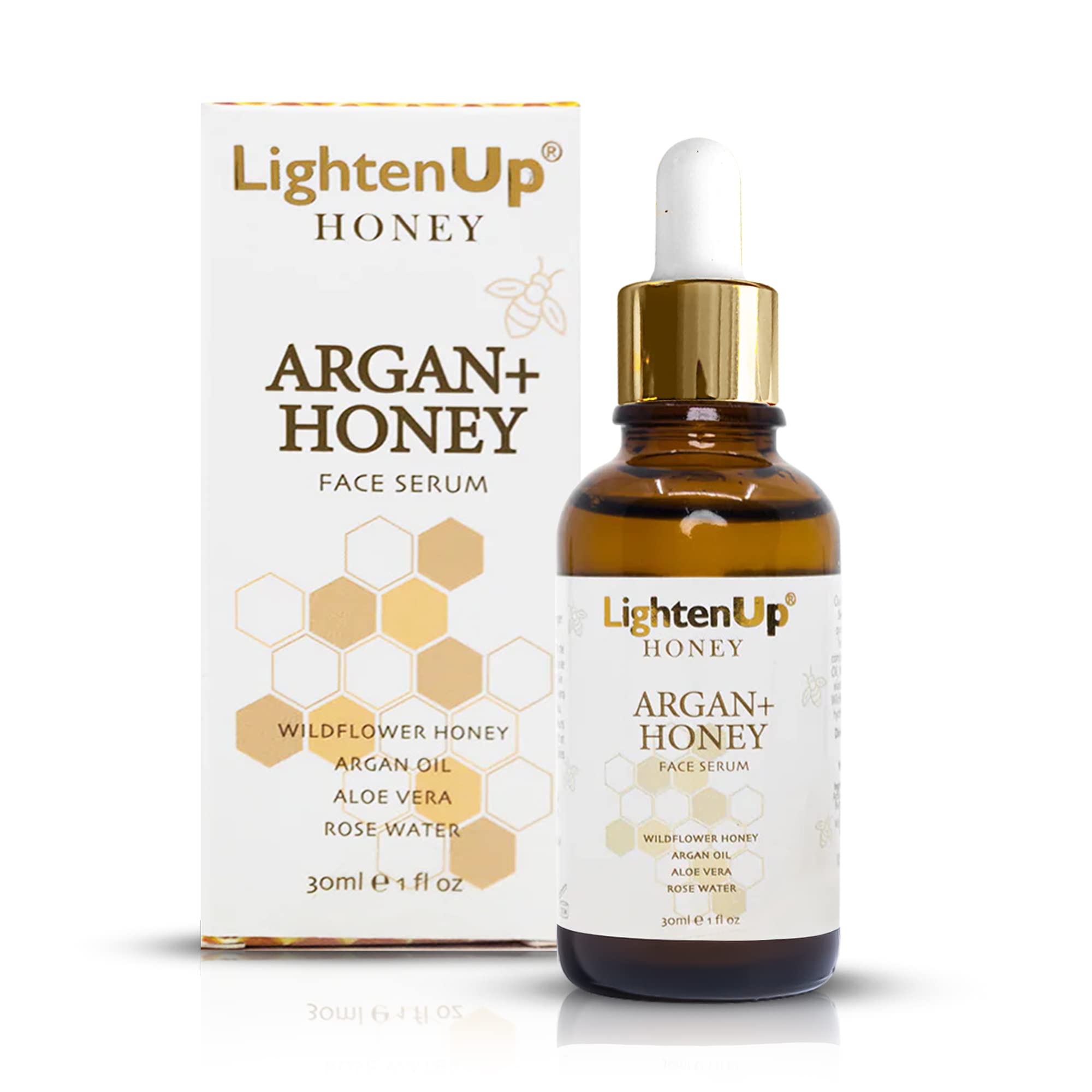 Lightenup Honey, Skin Brightening Serum - 1 Fl Oz / 30Ml - Anti Aging Serum, Formulated To Fade Dark Spots, Skincare Serum - Wit