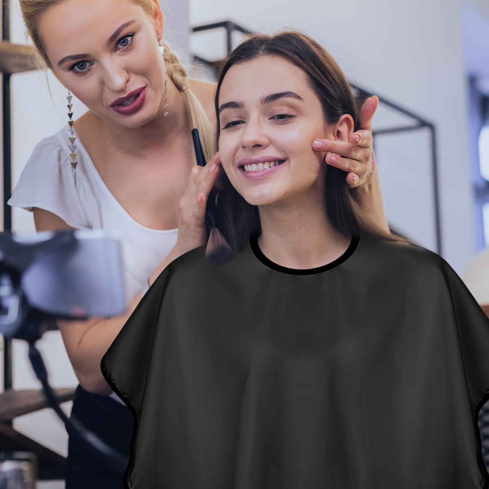 3 Pcs Makeup Capes Beauty Salon Makeup Bibs Shorty Smock For Clients Lightweight Comb-Out Beard Apron Hair Dye Capes Hair Salon