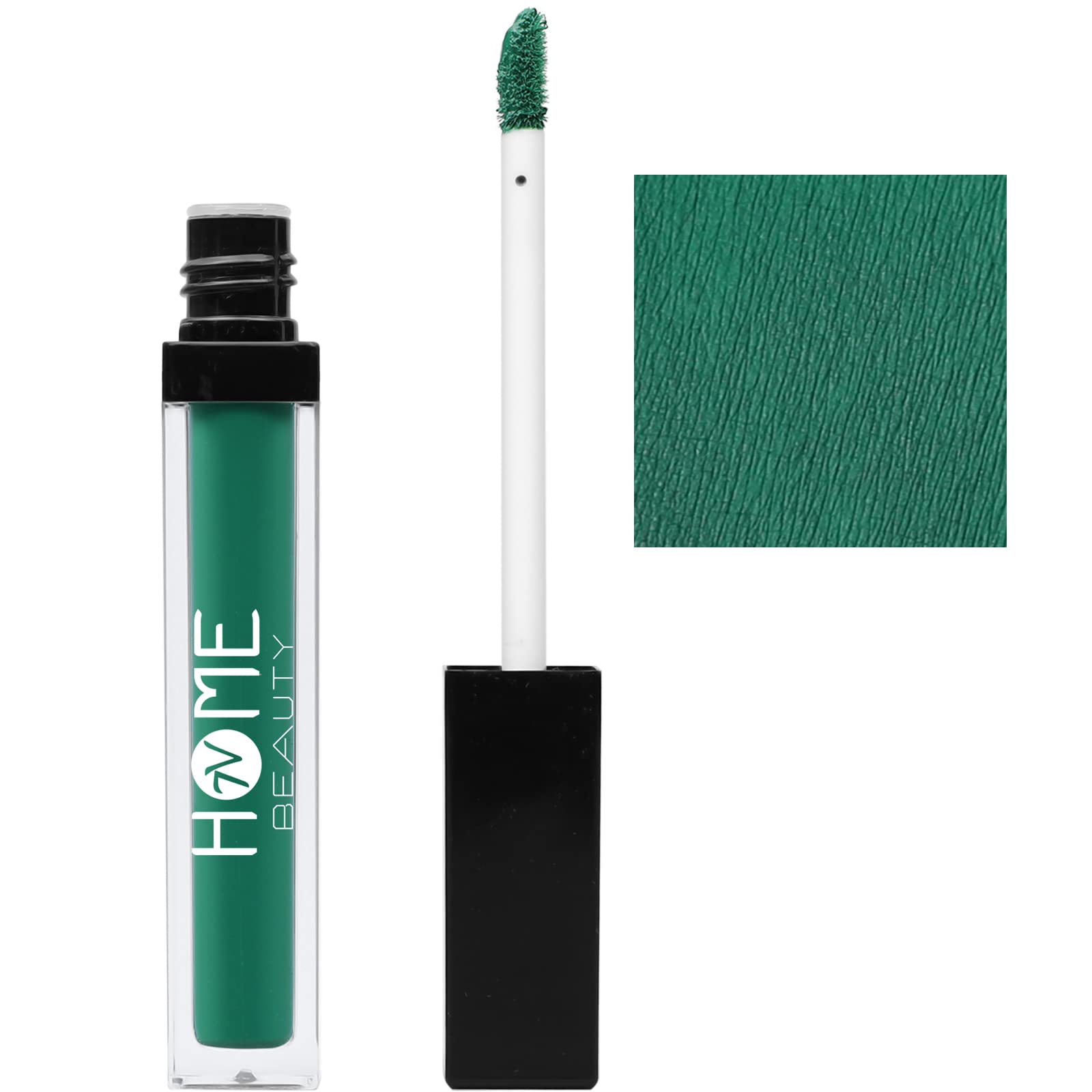 7V Home Beauty Green Matte Liquid Lipstick, Long Lasting High Pigmented Non-Stick Waterproof Green Lipstick (5Ml, #726)