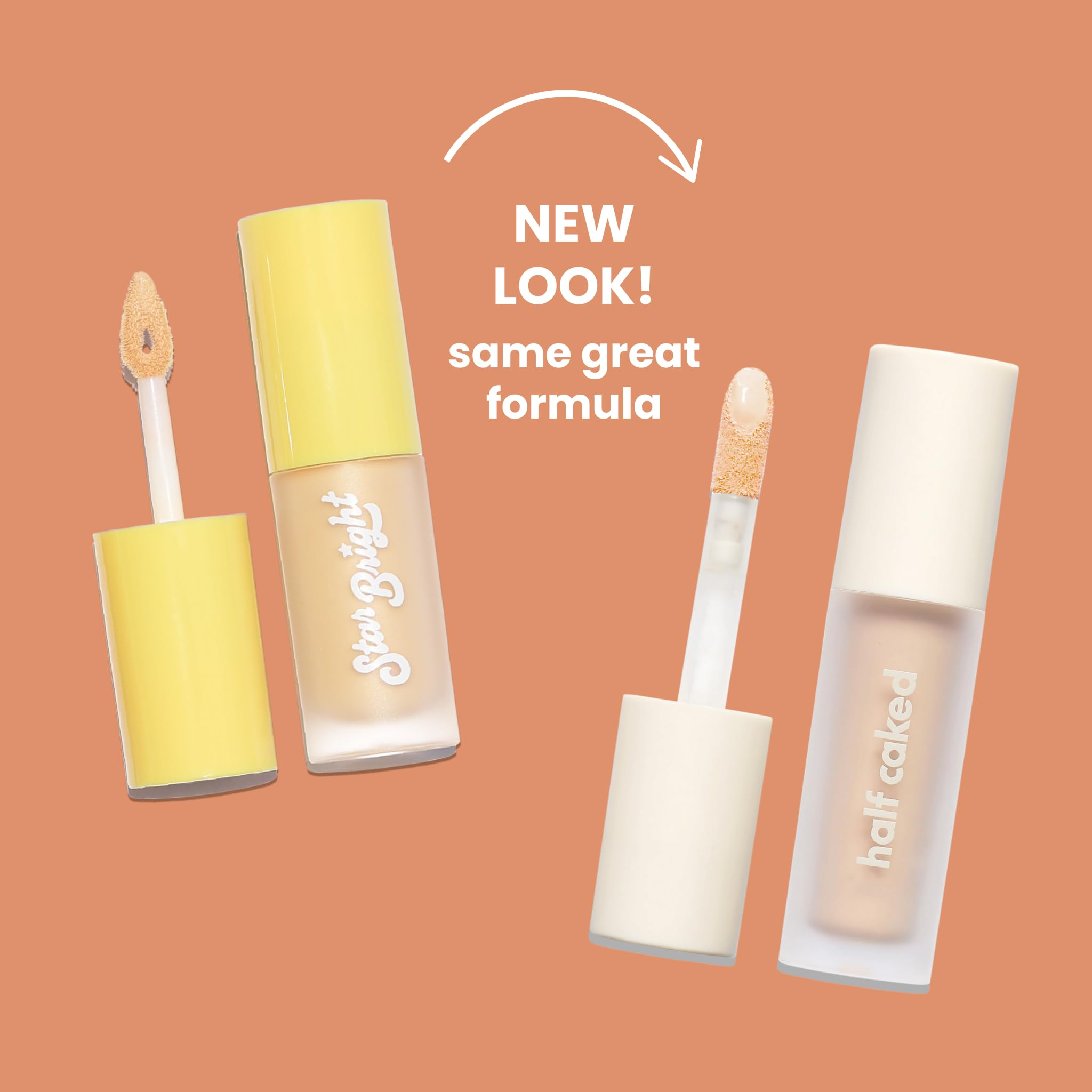 Half Caked Star Bright Liquid Under-Eye Brightener | creamy lightweight formula with light-medium coverage | 4.8ml / 0.17 fl oz