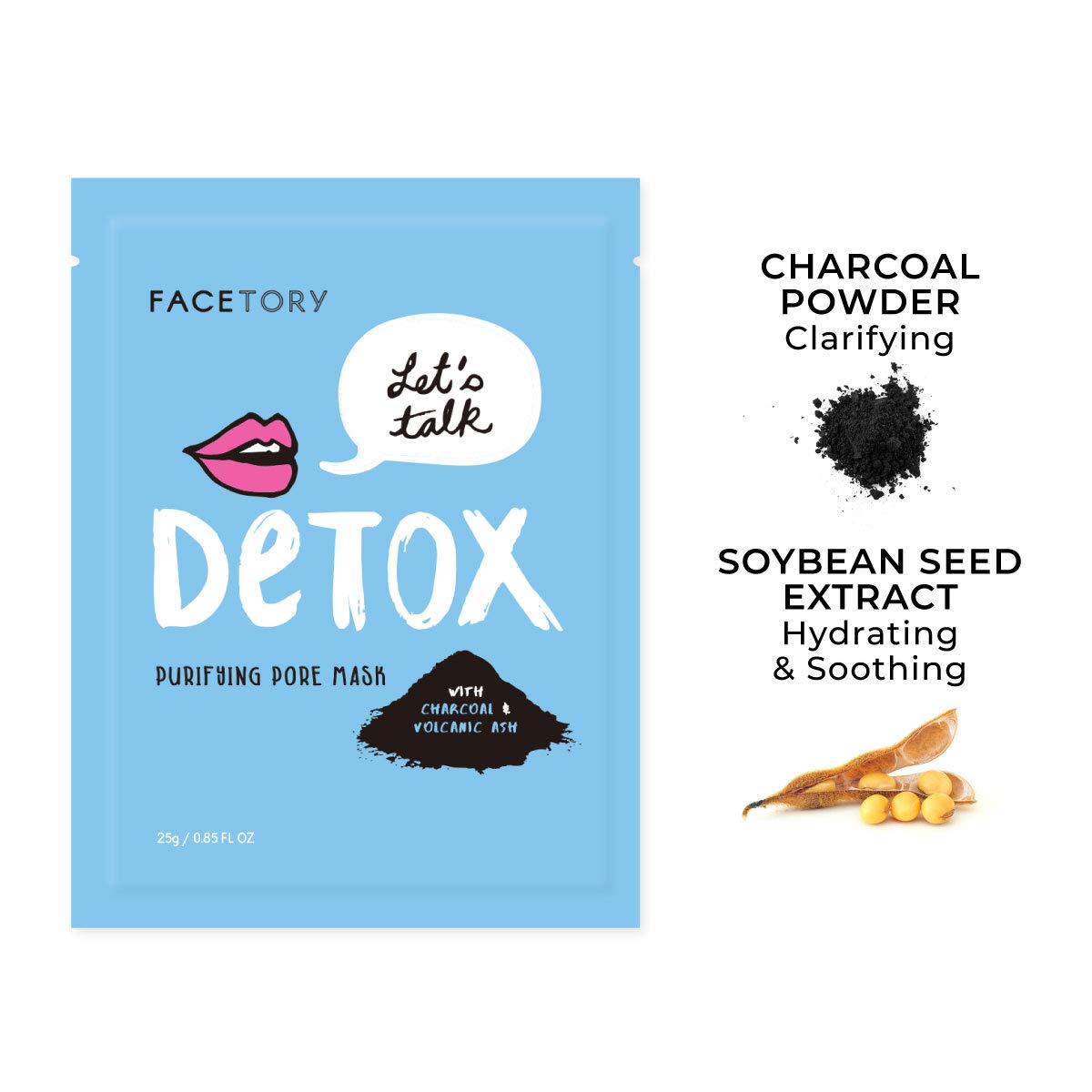 Facetory Collection Facial Mask Set - Hydrating, Purifying, Soothing, Moisturizing, And Revitalizing - Soft, Form-Fitting Face M