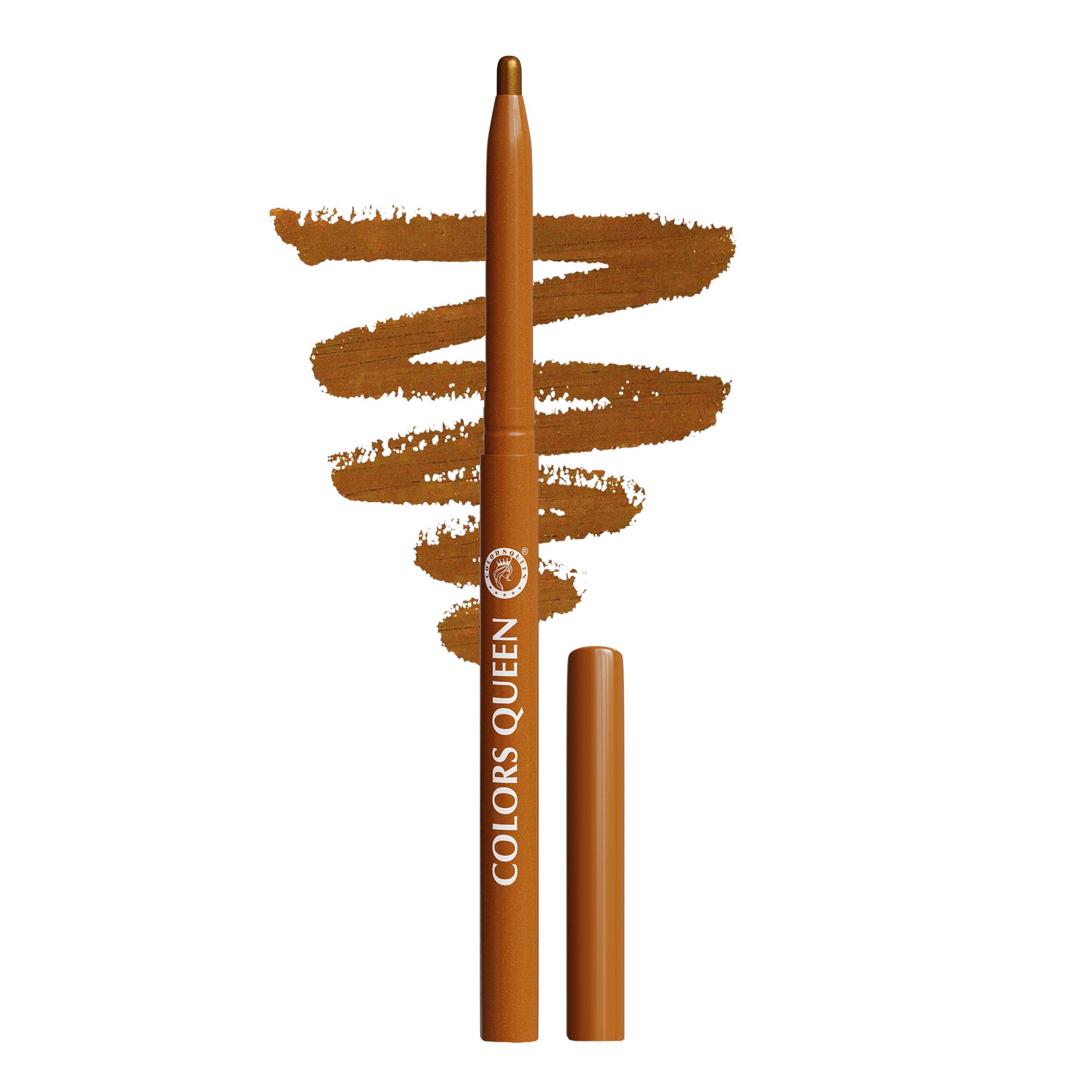 Colors Queen Extreme Color Kajal Pencil - 11 Gilded Gold, 0.4G | Smooth One Stroke Application With Ultra Creamy Texture | 16 Hr
