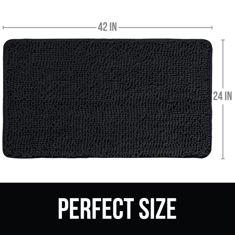 Kangaroo Luxury Chenille Bath Rug, 42X24, Extra Soft And Absorbent Shaggy Bathroom Rugs, Strong Underside, Plush Machine Wash Ca