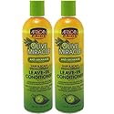 African Pride Olive Miracle Conditioner Leave-In 12 Ounce (354Ml) (2 Pack)