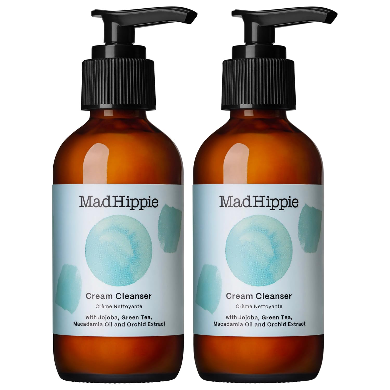 Mad Hippie Cream Cleanser - Facial Cleanser with Jojoba Oil, Green Tea, Orchid Extract, and Hyaluronic Acid, Gentle Face Cleanse