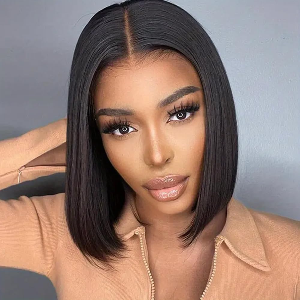 Bob Wig Human Hair 13x4 Lace Front Bob Wigs Human Hair 180% Density Bob Wigs Human Hair for Women HD Lace Front Wigs Human Hair 