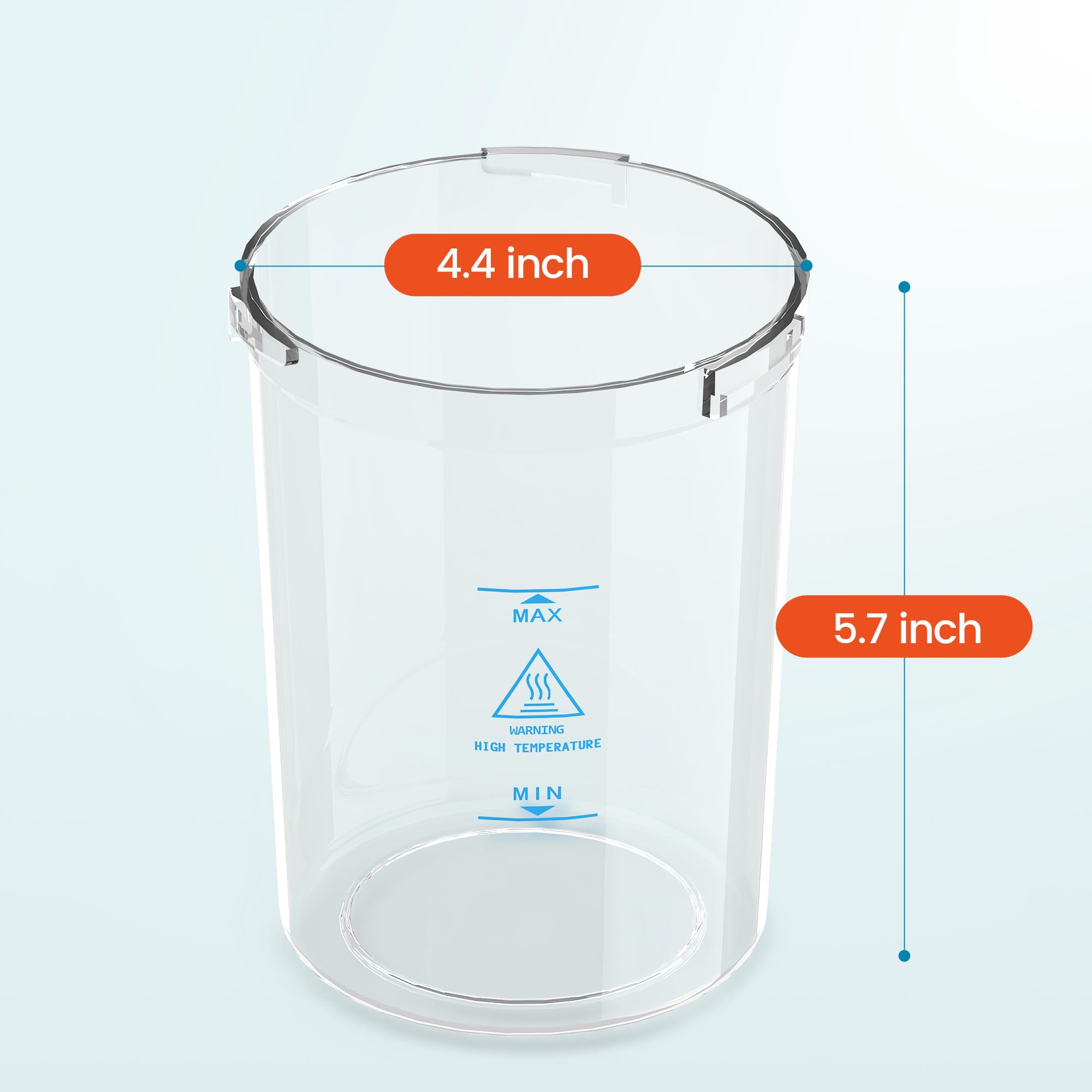 Salondepot Water Jar For Facial Steamer Universal Plastic Water Cup