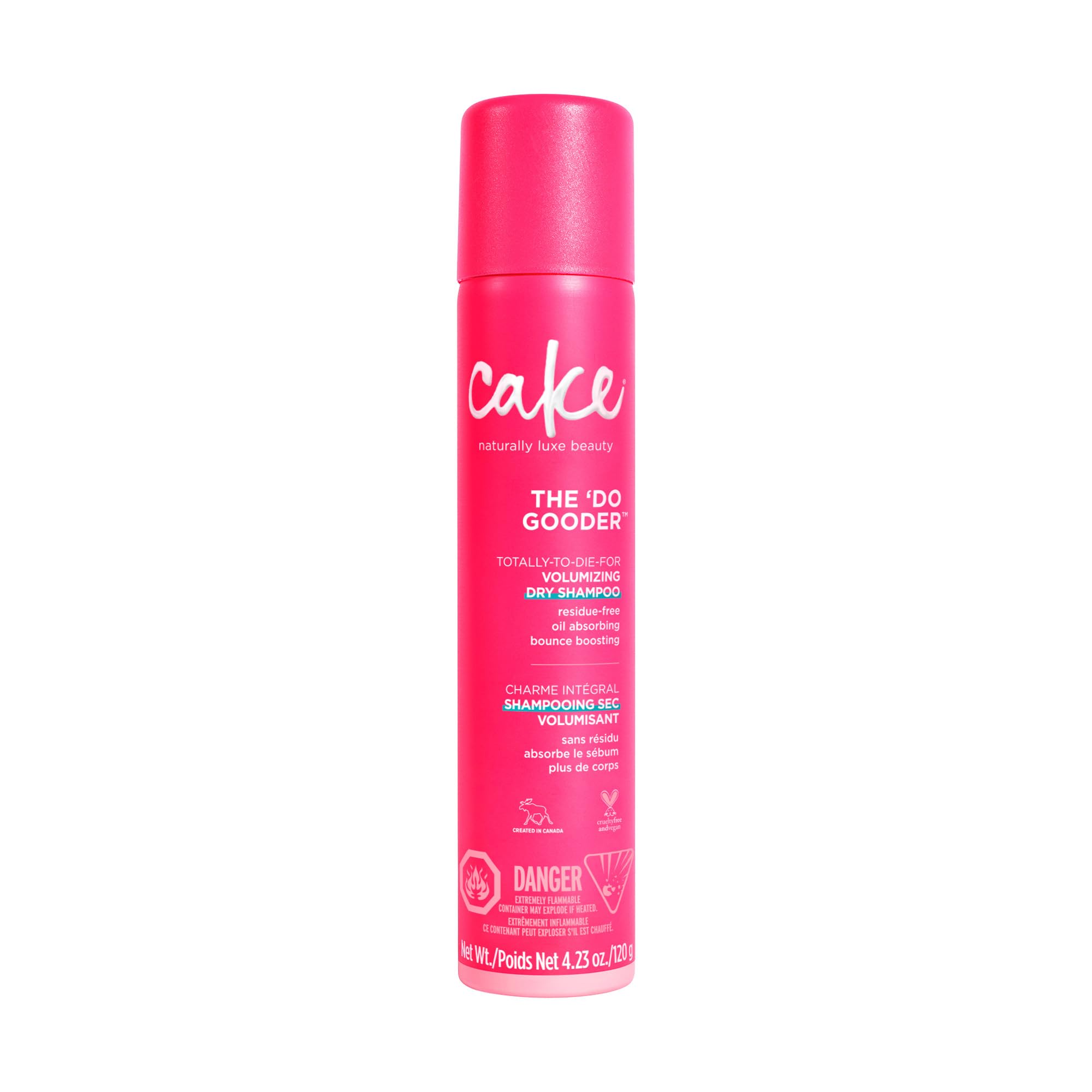 Cake Beauty Volumizing Dry Shampoo, The Do Gooder - Absorbs Oil, Adds Volume, Refreshes Hair - Residue Free - With Cornstarch - 
