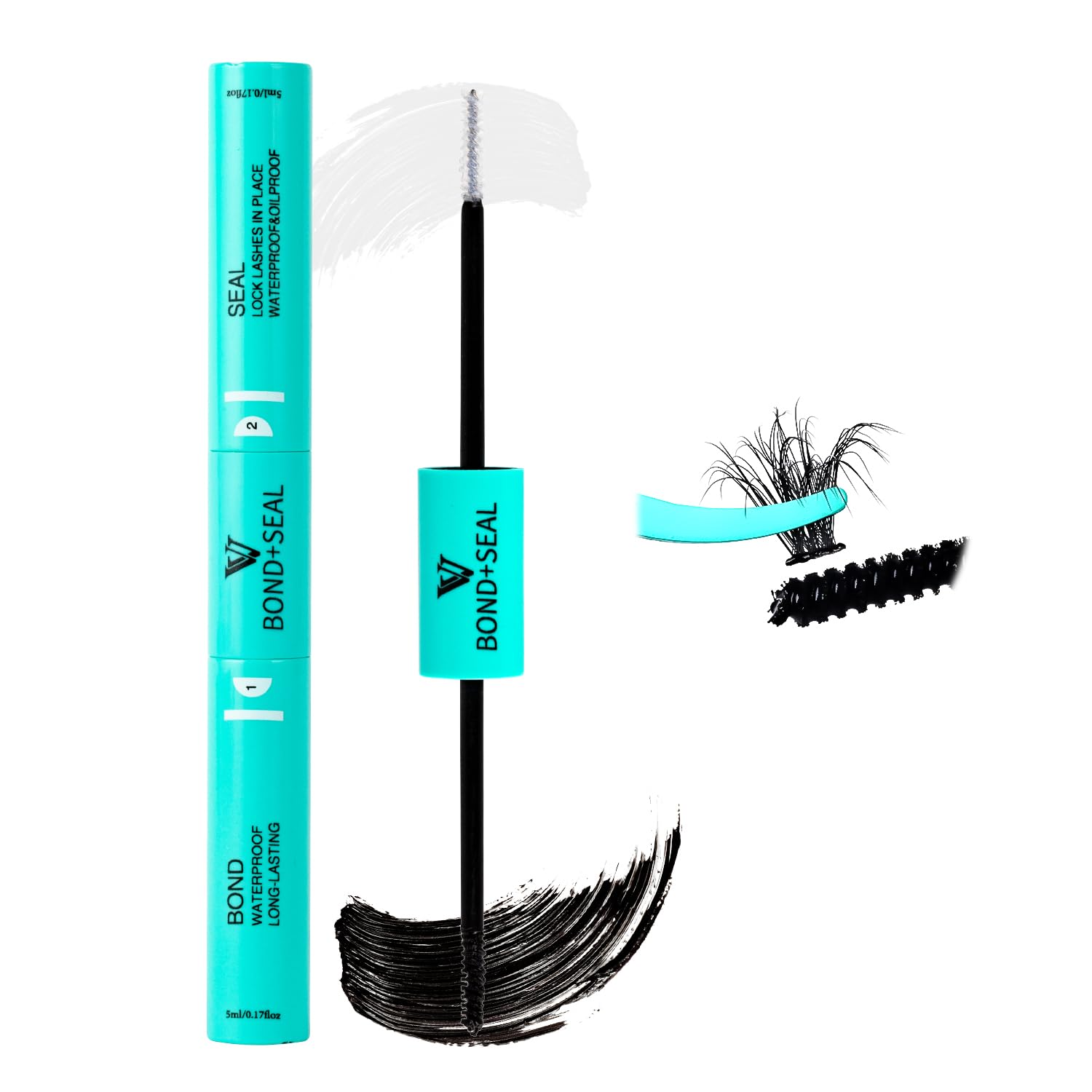 Vavalash Bond And Seal Lash Clusters Glue 2 In 1 Long Lasting Cluster Lash Glue For Eyelash Extensions Waterproof Adhesive And S