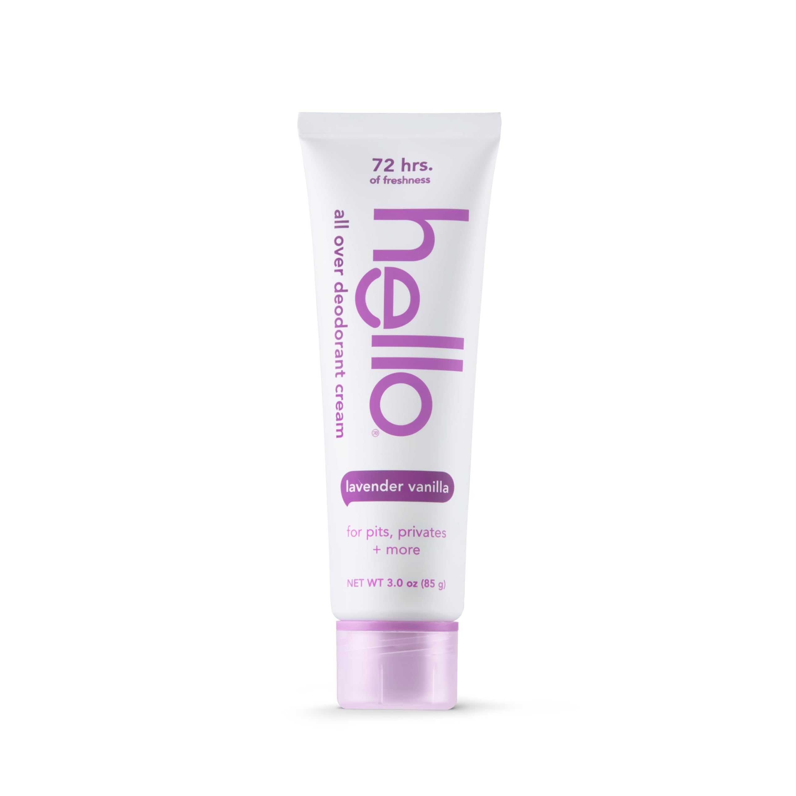 Hello All Over Lavender Vanilla Whole Body Deodorant Cream, Aluminum Free Deodorant Cream For Pits, Privates + More, Offers 72 H