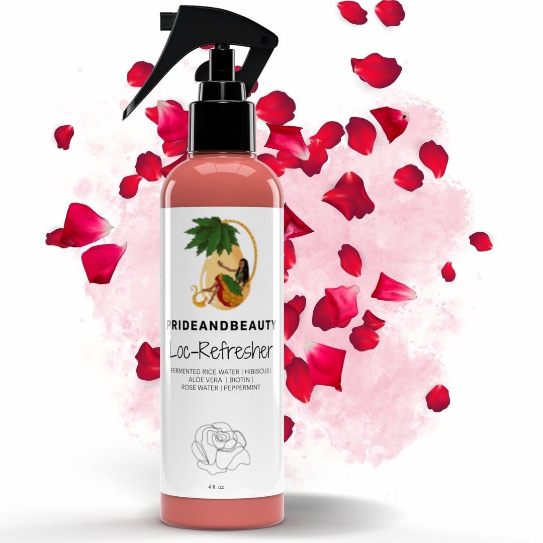 Rose Water For Locs, Dreadlocks, Daily Moisturizing Refreshing Spray, Rose Water For Hair, Rosewater and Peppermint Hair Scalp M