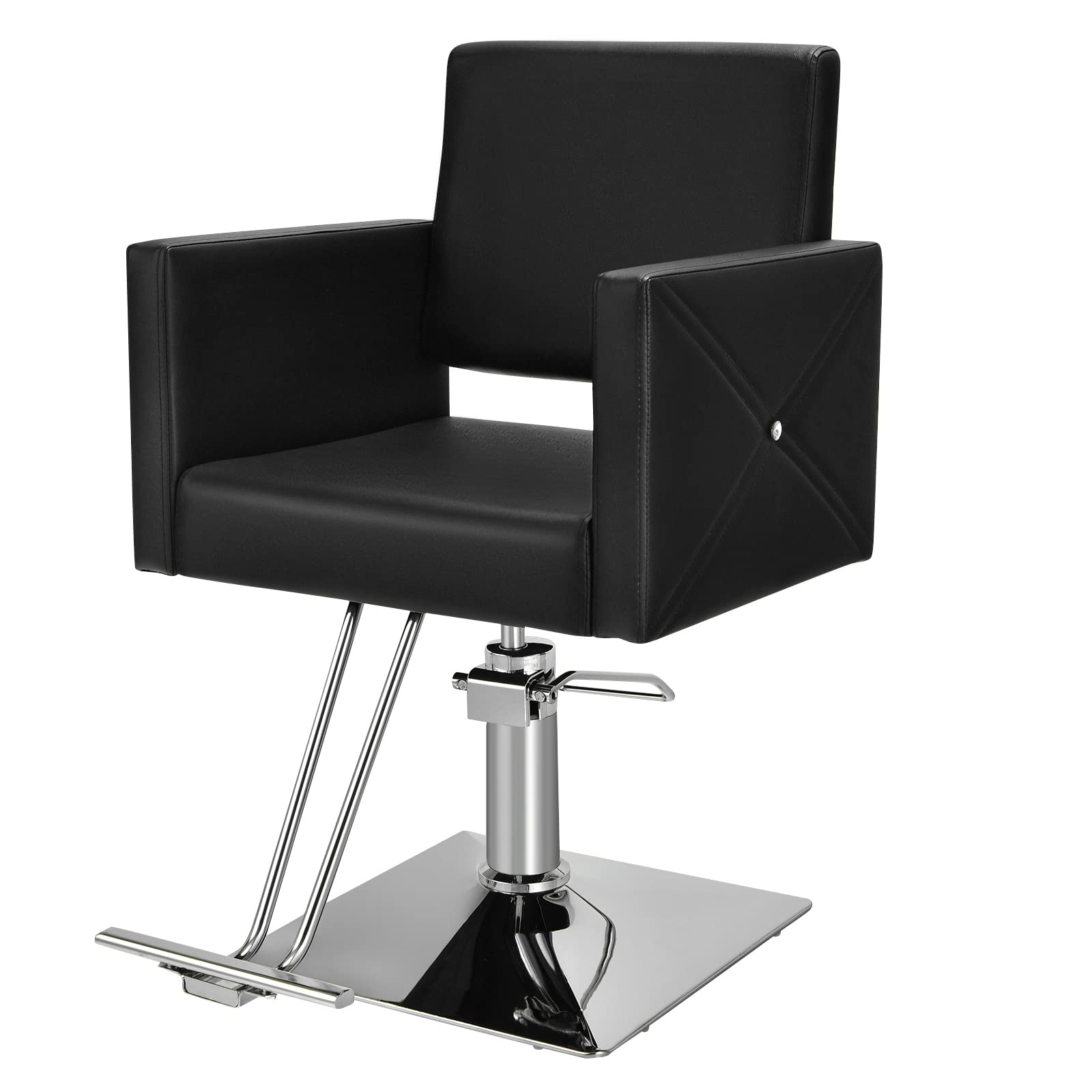 Dortala Salon Chair For Hair Stylist, Adjustable Multi-Purpose Barber Chair With Hydraulic Pump, Classic Styling Beauty Spa Equi