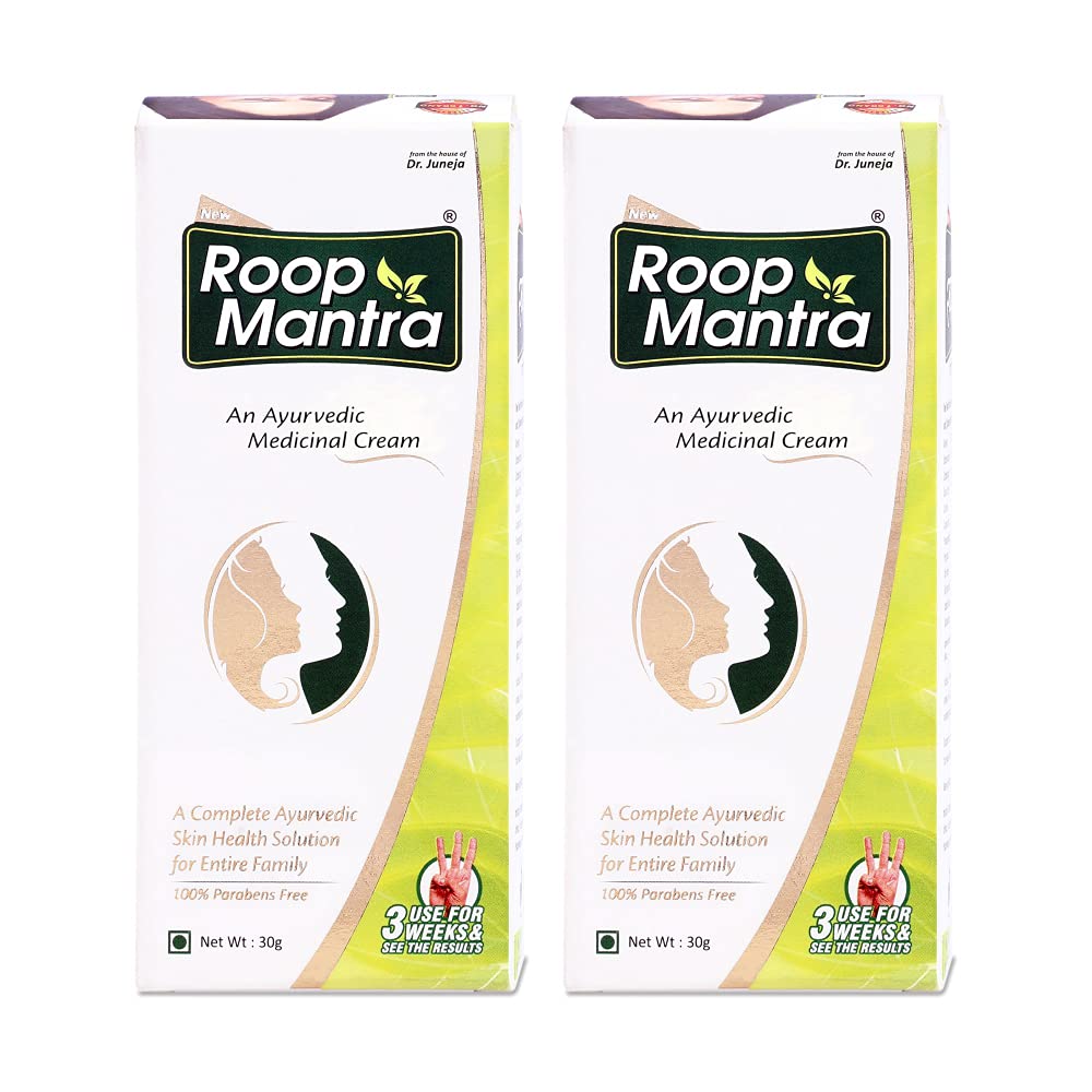 Roop Mantra Fairness Face Cream With Aloe Vera (30Gm, Pack Of 2) For Men & Women - Nourishing Skin Cream, Ayurvedic Cream, Beaut