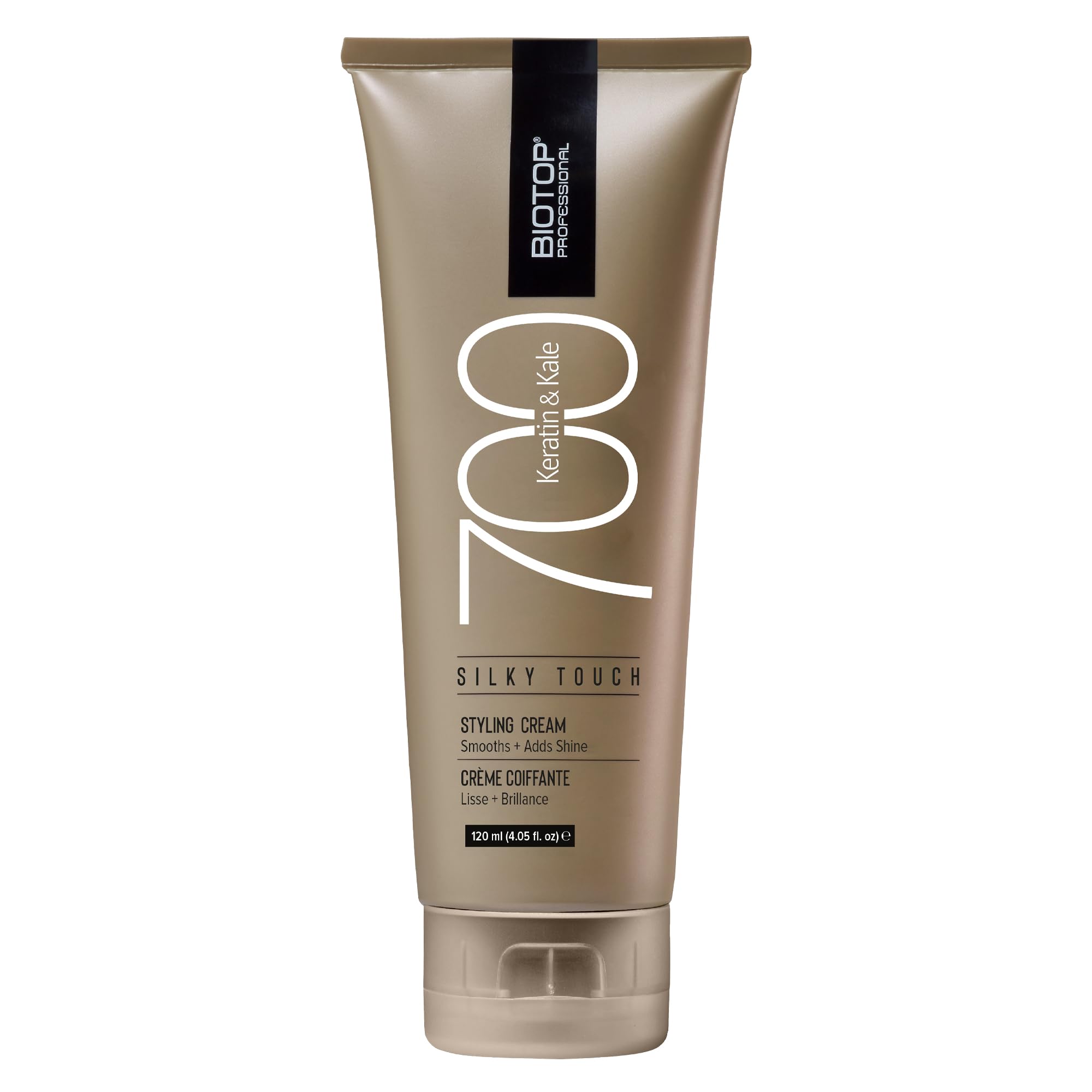 Biotop Professional 700 Keratin and Kale Silky Touch - Hair Styling Cream for Extra Shine & Polish - Flyaway Tamer - Frizz Contr