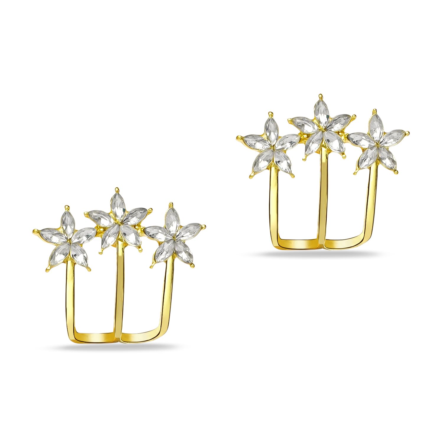 Officially Gorgeous By Everstylish Crystal Stud For Women | Lightweight Adjustable Earrings | Everyday Wear Fashion Jewelry | Tr