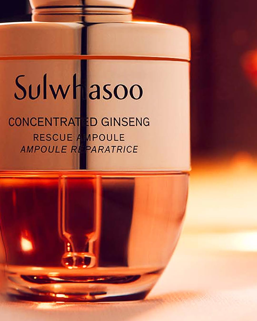 Sulwhasoo Concentrated Ginseng Rescue Ampoule: Potent Serum to Moisturize, Soothe, and Visibly Soften Lines & Wrinkles, 1.69 fl.