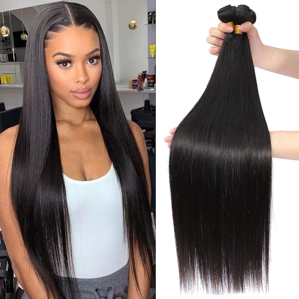 Fashion Vila Straight Bundles Human Hair Brazilian Virgin Human Hair 3 Bundles 22 24 26 Inch 100% Unprocessed Straight Human Hai