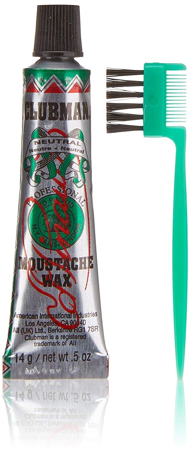 Clubman Moustache Wax Hang Pack - Neutral, 0.5 Oz