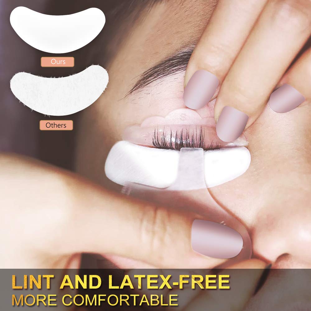 Hydrogel Eye Patch Eyelash Extension Supplies - Akissos 100 Pcs Lash Extension Supplies Lift Tint Under Eye Pads Undereye Gel Pa