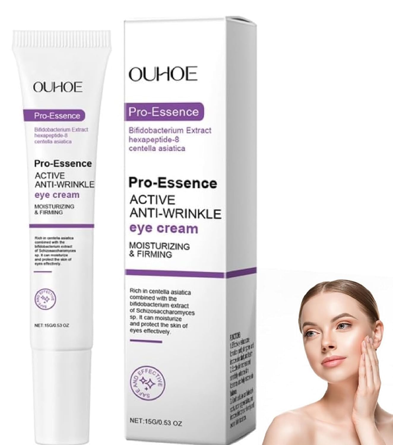 Egnore ProEssence Active AntiWrinkle Eye Cream, Moisturising & Firming, With Hexapeptide8 & Centella Asiatica, 15G