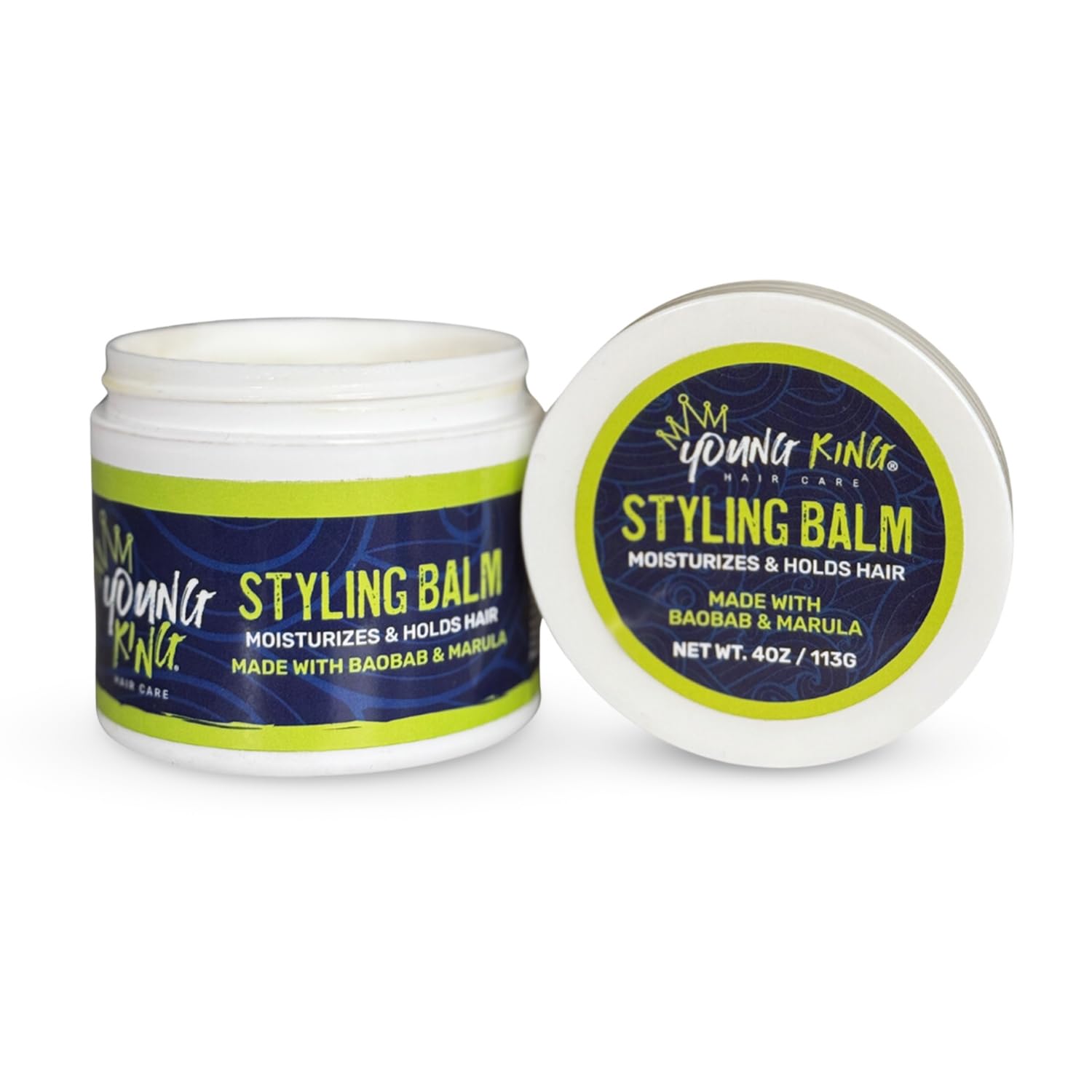Young King Hair Styling Balm for Kids | Strong Hold and All-Day Shine | Natural Ingredients for Textured, Sleek, Defined Styles 