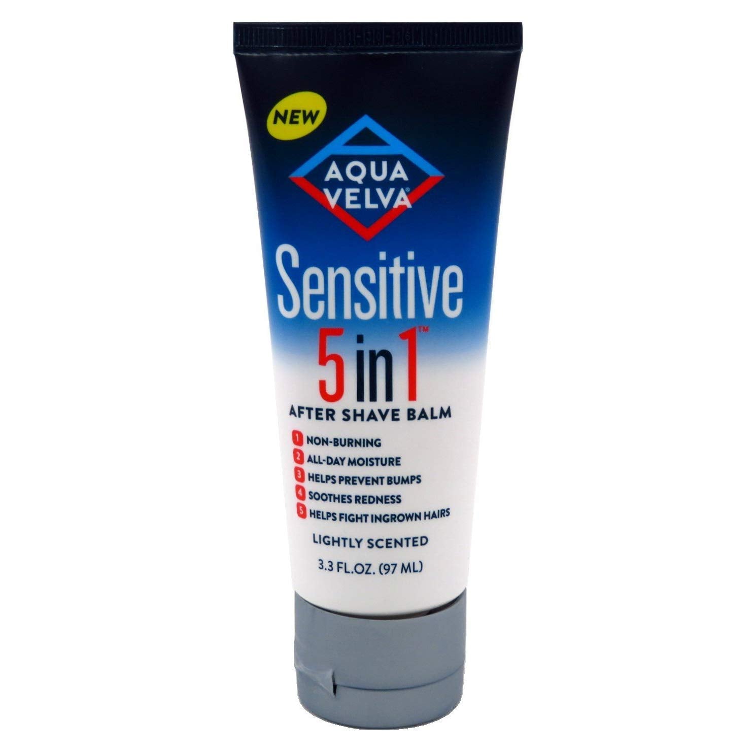 Aqua Velva Sensitive 5In1 After Shave Balm 3.3 Ounce Tube (97ml) (2 Pack)