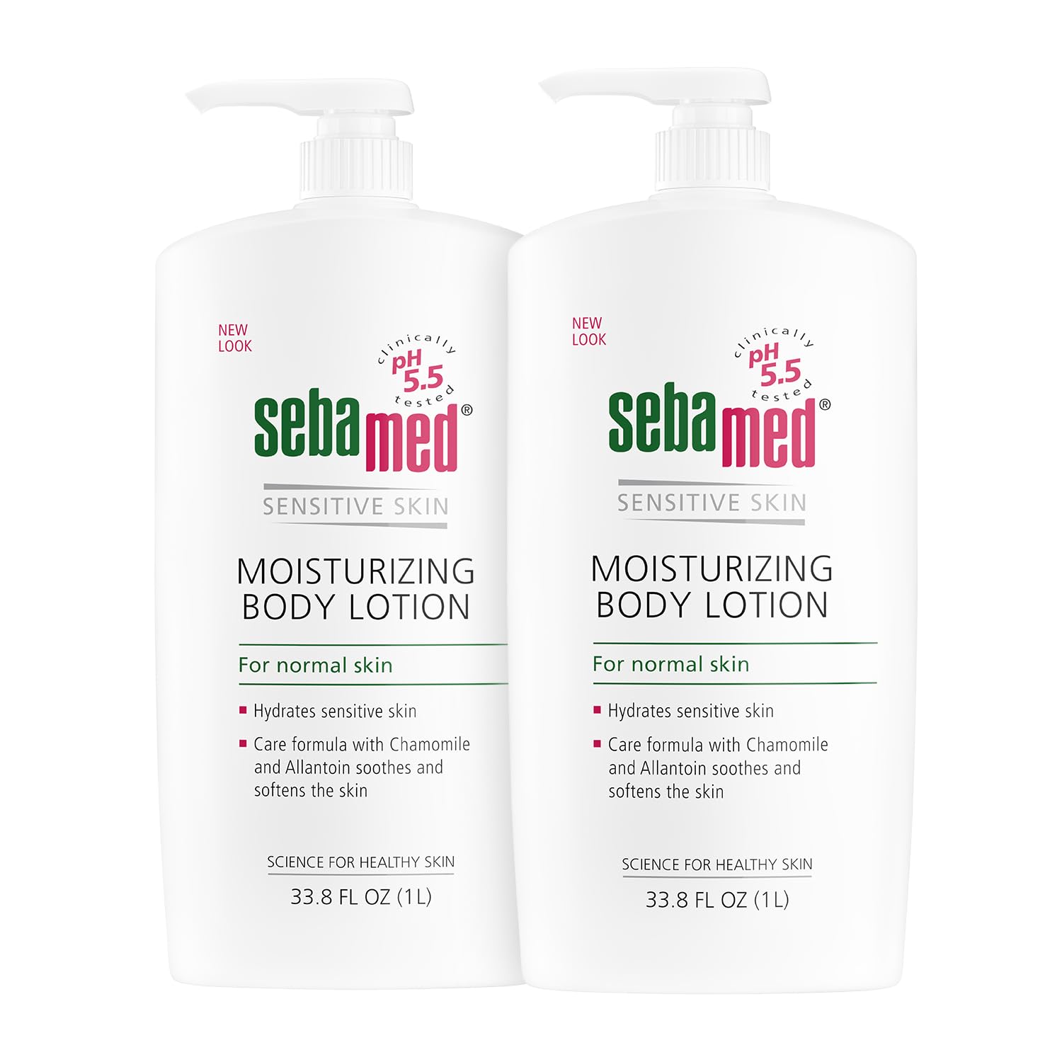 Sebamed Moisturizing Body Lotion pH 5.5 for Sensitive Skin Dermatologist Recommended Paraben-Free Moisturizer 33.8 Fluid oz (1 L