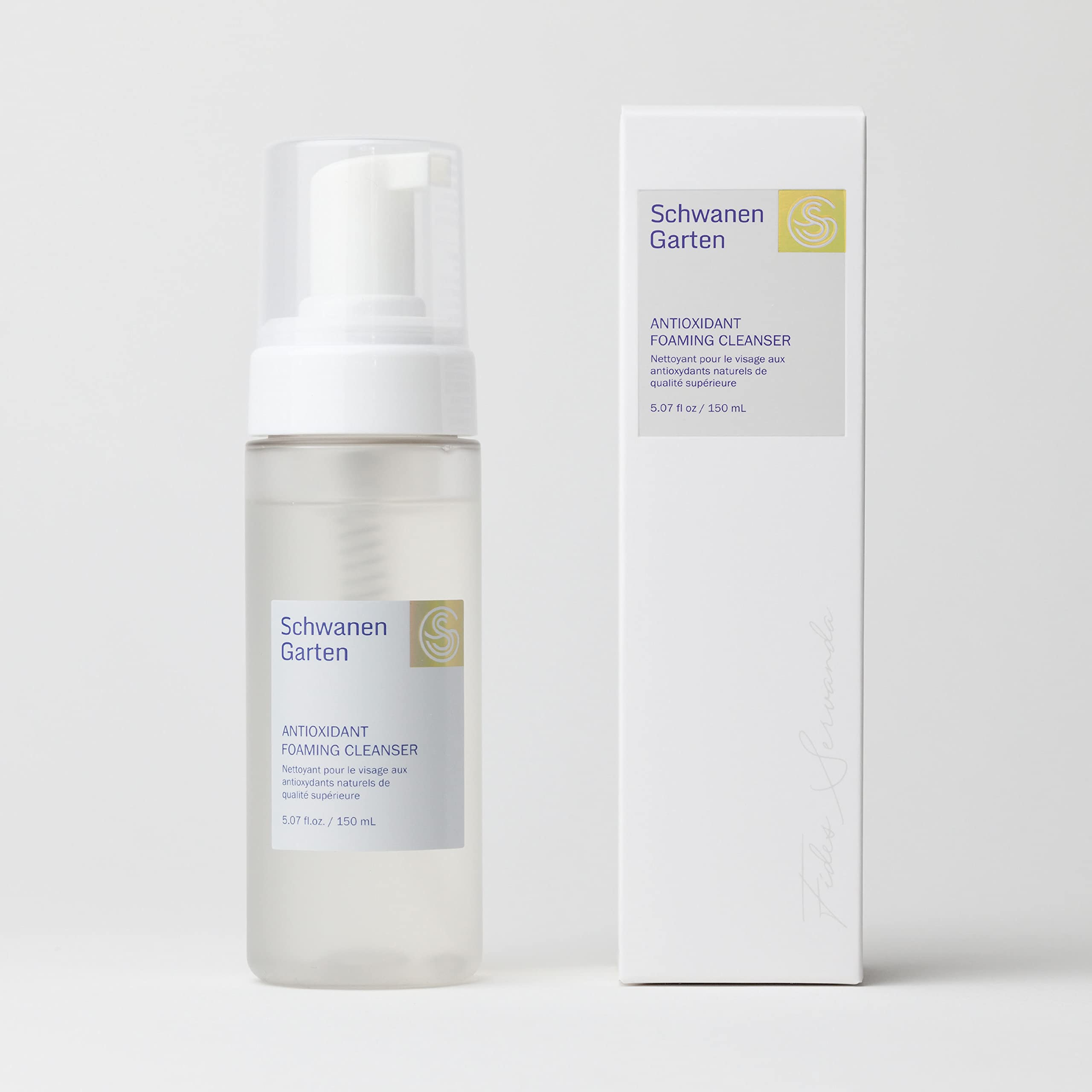 Schwanen Garten Foaming Cleanser 5.07oz / 150ml - SG Antioxidant Source, pH-balancing cleanser, Organically grown & Handpicked i