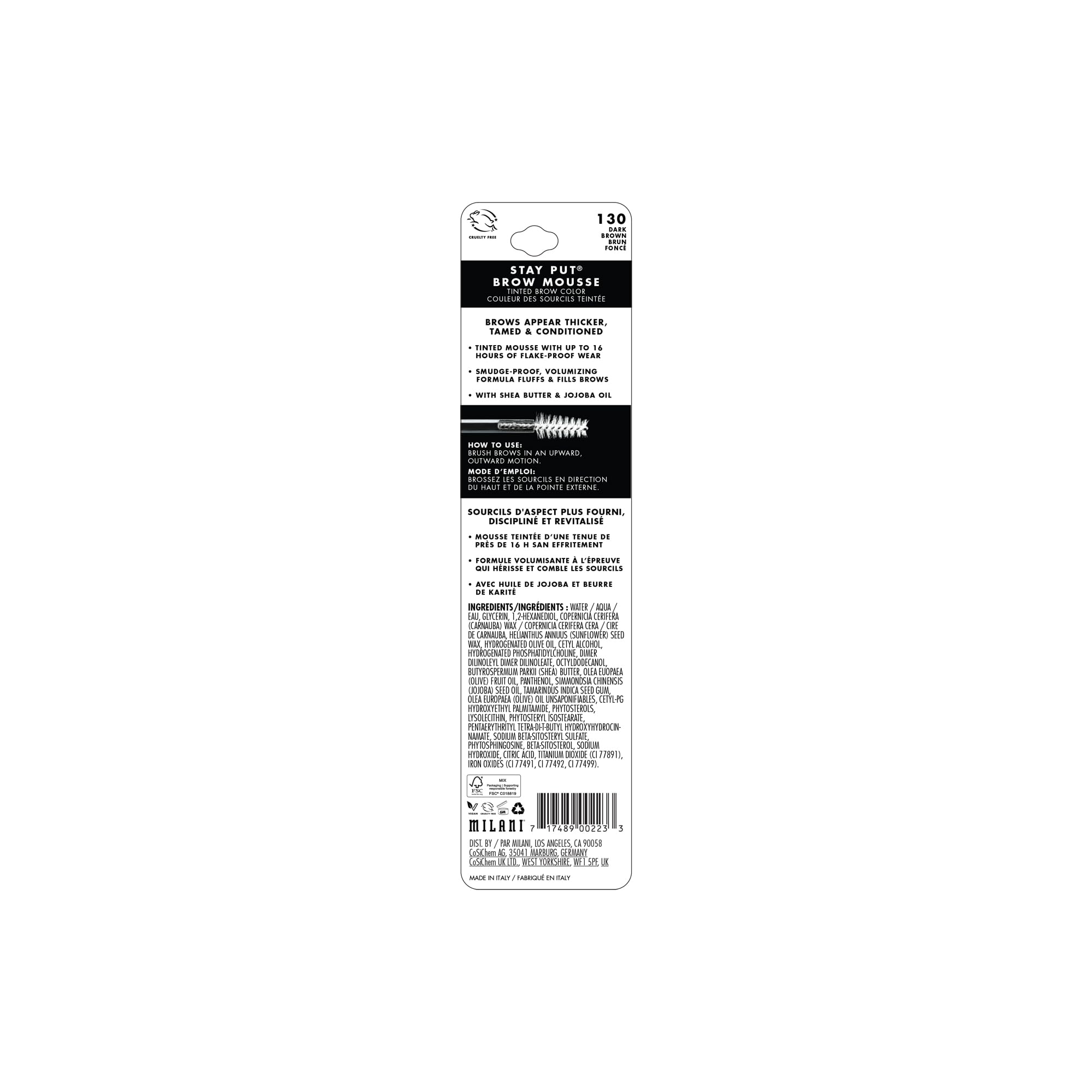 Stay Put Tinted Brow Mousse - Dark Brown