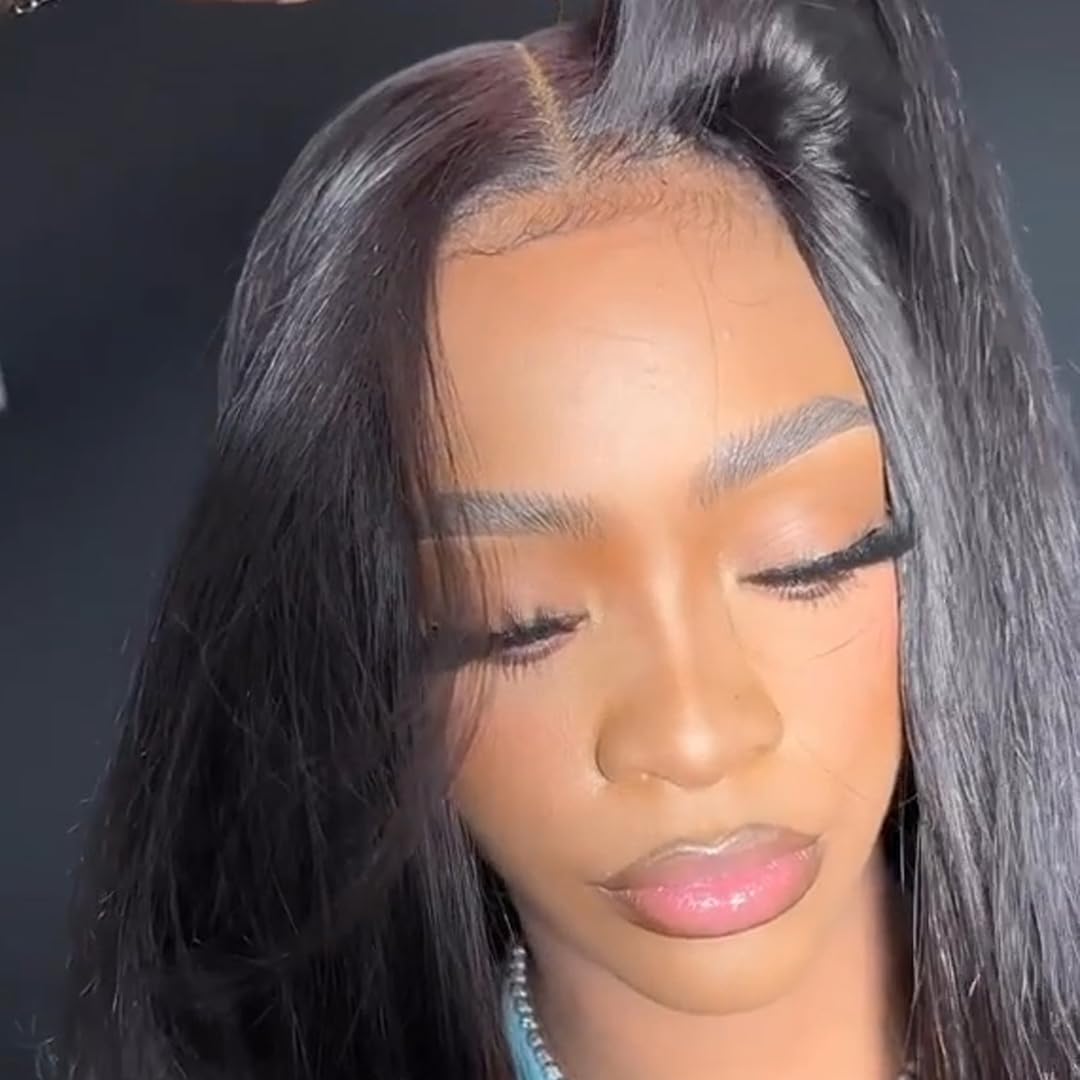 BEEOS 2x6 SKINLIKE Real HD Lace Closure Only, Pre-plucked Body Wave Human Hair Closure 0.10mm Ultra-thin Invisible Lace Closure 
