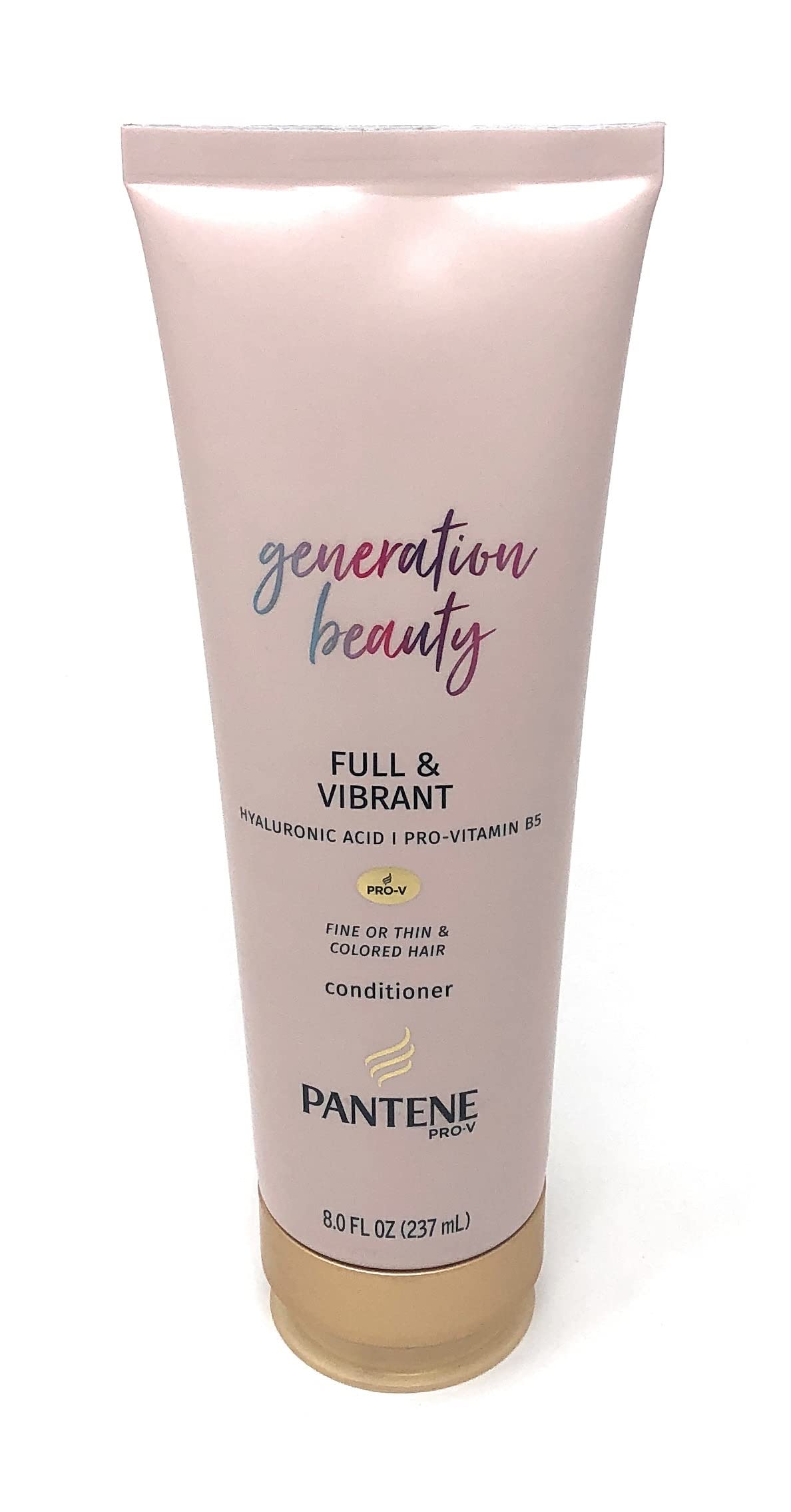 Pantene Pro-V Generation Beauty Full & Vibrant Sulfate Free Conditioner with Hyaluronic Acid for Fine or Thin & Colored Hair, 8 