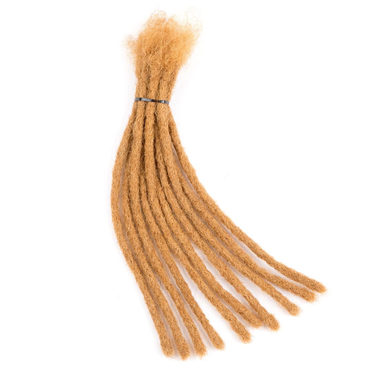 Teresa Small 0.4Cm And Medium 0.8Cm Width 100% Human Hair Dreadlock Extensions For Men/Women/Kids Permanent Dread Loc Extensions