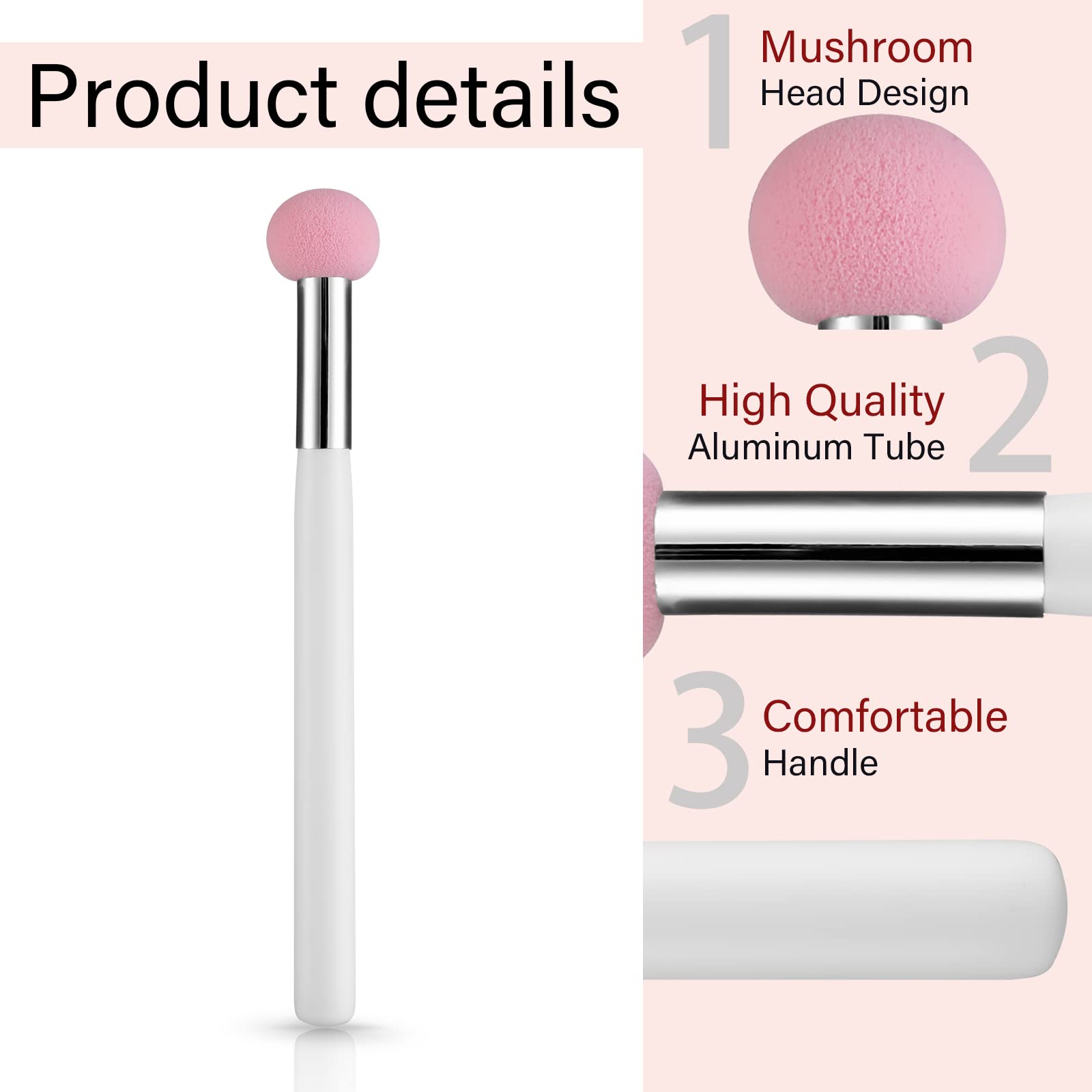Sibba Foundation Brushes 4 Pcs Makeup Setting Powder Blush Beauty Techniques Sponge Angled Stick Liquid Concealer Cream Nose Fac